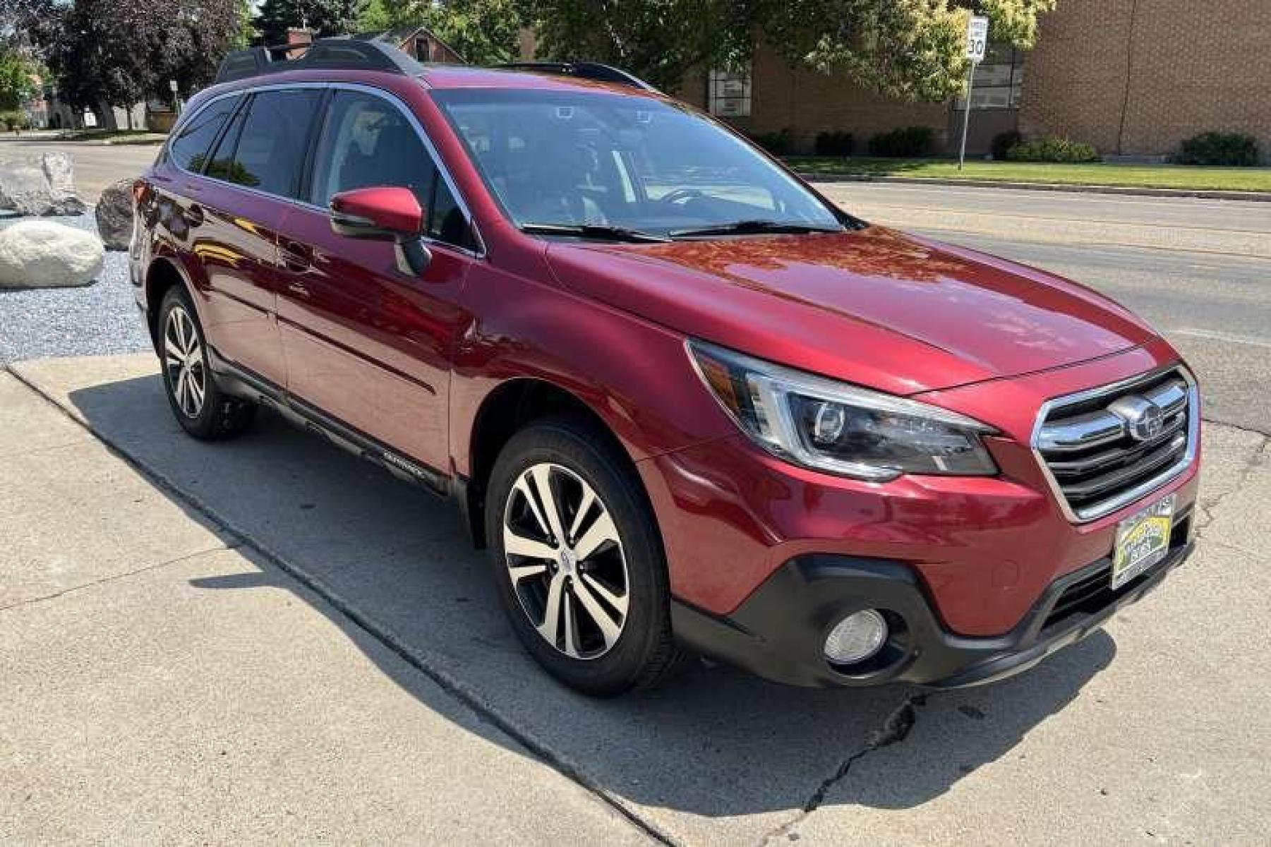 2018 Crimson Red Pearl /Black Subaru Outback Limited 3.6R (4S4BSENC9J3) with an H6 3.6 Liter engine, Automatic transmission, located at 2304 W. Main St., Boise, ID, 83702, (208) 342-7777, 43.622105, -116.218658 - Financing Available O.A.C. - Photo #2