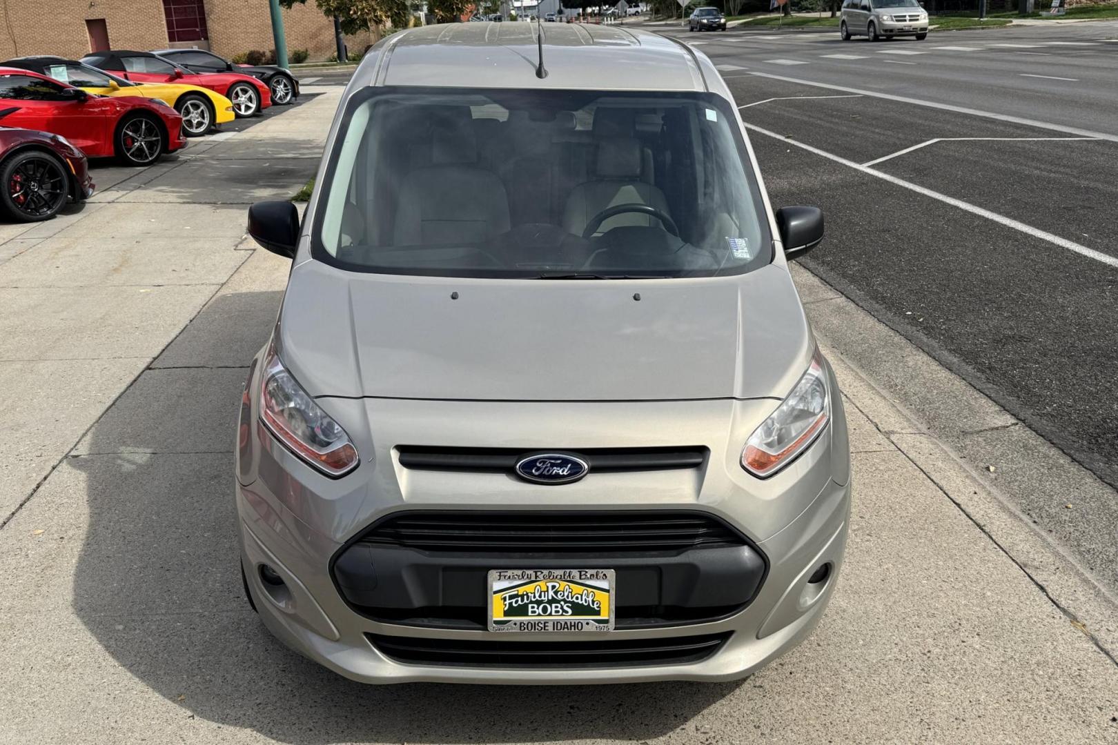 2014 Tectonic Silver Metallic /Doe Skin Ford Transit Connect XLT (NM0GS9F74E1) with an 4 Cyl 2.5 Liter engine, Automatic 6 Speed transmission, located at 2304 W. Main St., Boise, ID, 83702, (208) 342-7777, 43.622105, -116.218658 - New Tires! Seats 7! - Photo#3