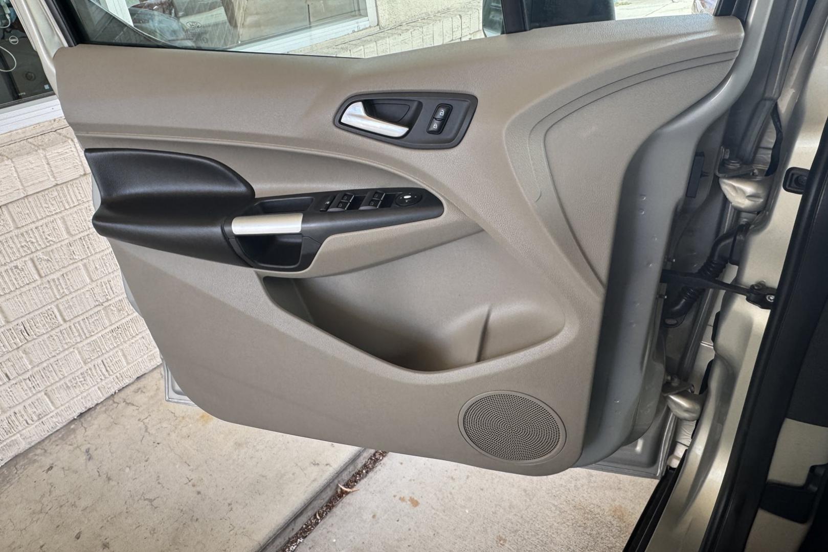 2014 Tectonic Silver Metallic /Doe Skin Ford Transit Connect XLT (NM0GS9F74E1) with an 4 Cyl 2.5 Liter engine, Automatic 6 Speed transmission, located at 2304 W. Main St., Boise, ID, 83702, (208) 342-7777, 43.622105, -116.218658 - New Tires! Seats 7! - Photo#5