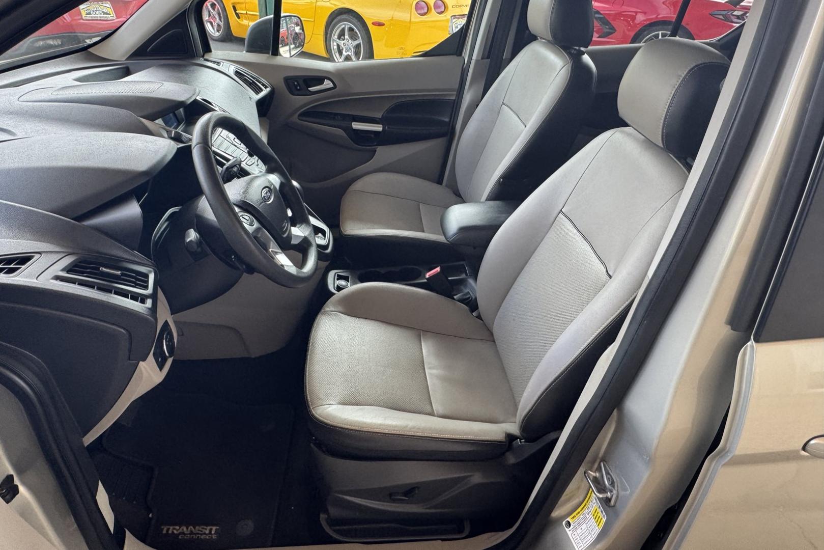 2014 Tectonic Silver Metallic /Doe Skin Ford Transit Connect XLT (NM0GS9F74E1) with an 4 Cyl 2.5 Liter engine, Automatic 6 Speed transmission, located at 2304 W. Main St., Boise, ID, 83702, (208) 342-7777, 43.622105, -116.218658 - New Tires! Seats 7! - Photo#7
