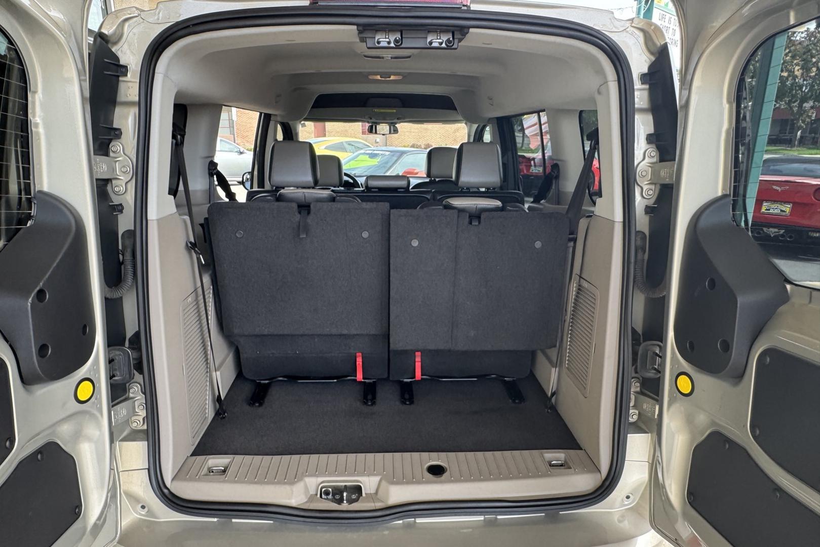 2014 Tectonic Silver Metallic /Doe Skin Ford Transit Connect XLT (NM0GS9F74E1) with an 4 Cyl 2.5 Liter engine, Automatic 6 Speed transmission, located at 2304 W. Main St., Boise, ID, 83702, (208) 342-7777, 43.622105, -116.218658 - New Tires! Seats 7! - Photo#14