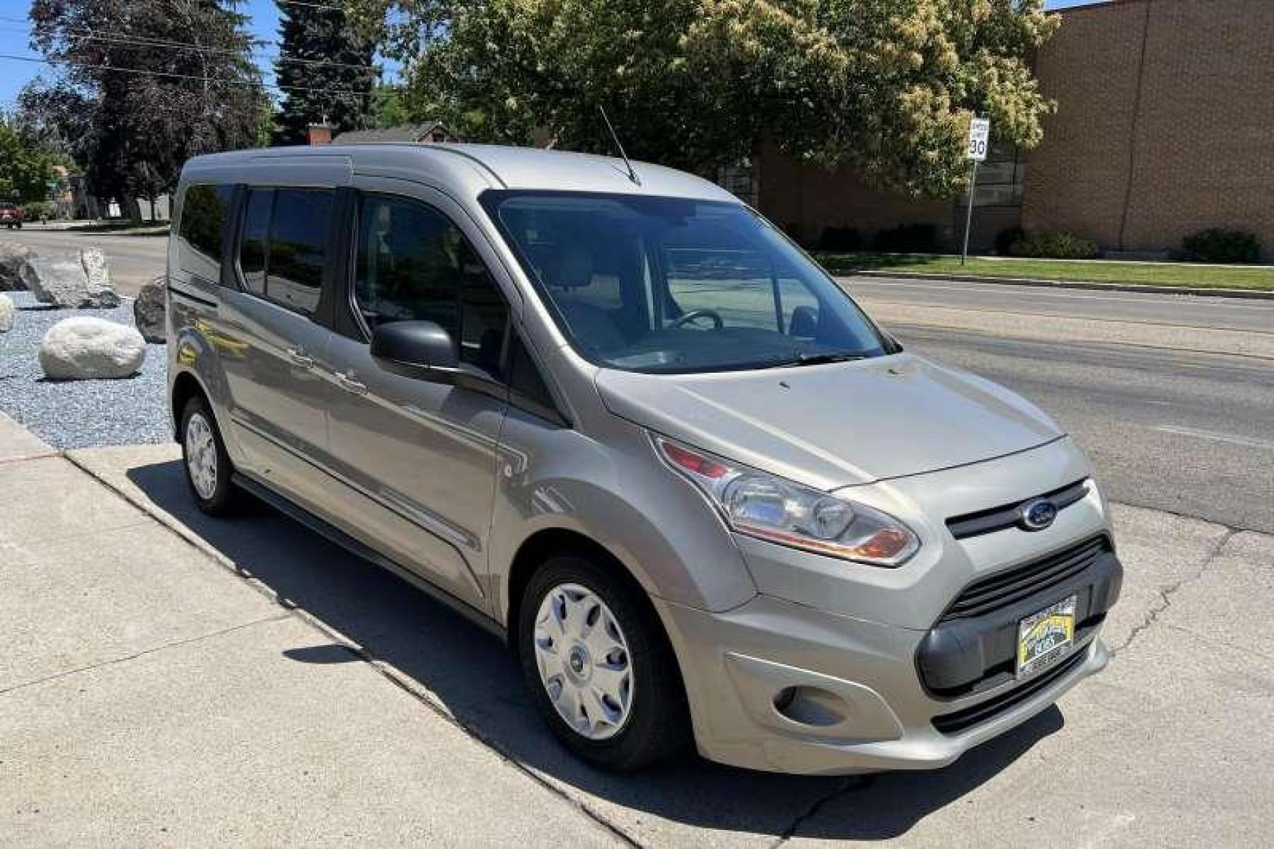 2014 Tectonic Silver Metallic /Gray/Black Ford Transit Connect XLT (NM0GS9F74E1) with an 2.5L i4 engine, Automatic transmission, located at 2304 W. Main St., Boise, ID, 83702, (208) 342-7777, 43.622105, -116.218658 - Financing Available O.A.C. - Photo #2