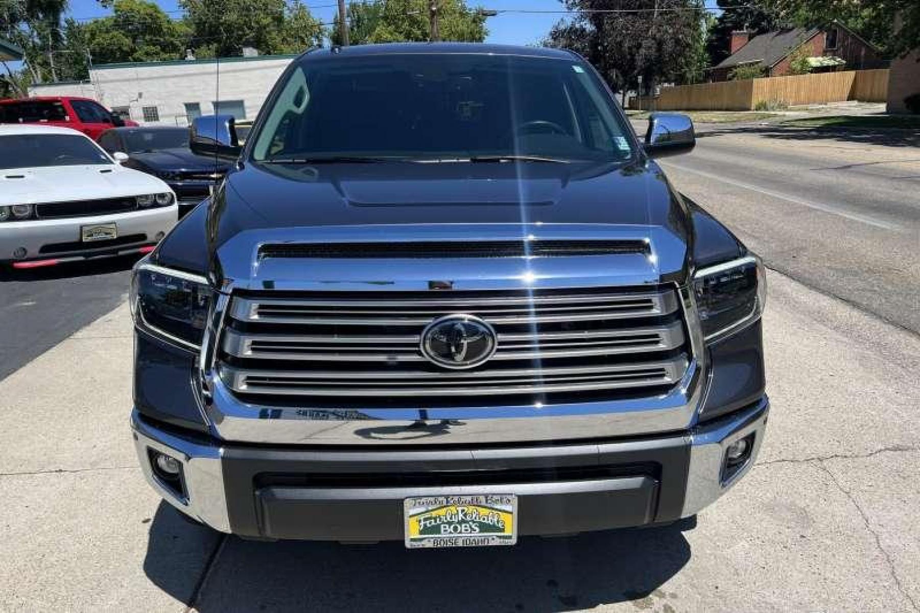 2019 Magnetic Gray Metallic /Black Toyota Tundra CrewMax Limited (5TFHY5F15KX) with an V8 5.7 Liter engine, Automatic transmission, located at 2304 W. Main St., Boise, ID, 83702, (208) 342-7777, 43.622105, -116.218658 - Ready to Go! - Photo #1