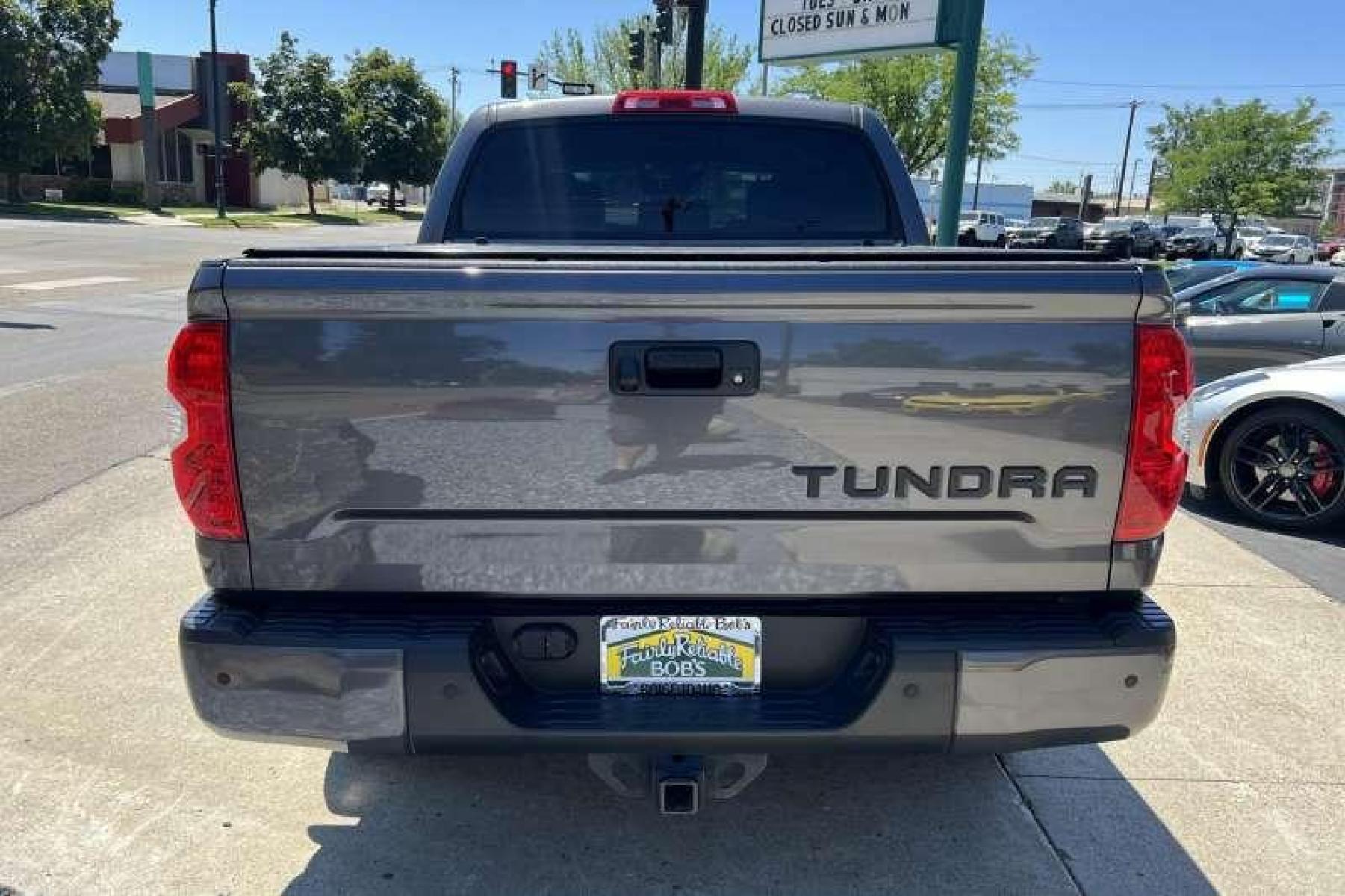 2019 Magnetic Gray Metallic /Black Toyota Tundra CrewMax Limited (5TFHY5F15KX) with an V8 5.7 Liter engine, Automatic transmission, located at 2304 W. Main St., Boise, ID, 83702, (208) 342-7777, 43.622105, -116.218658 - Ready to Go! - Photo #3
