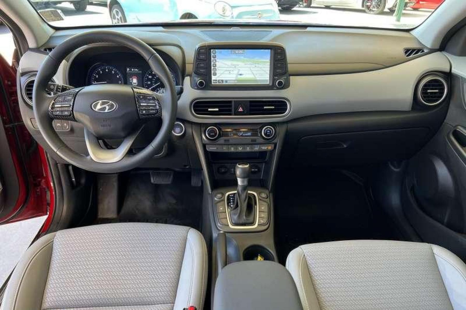 2021 Pulse Red /Gray Hyundai Kona Ultimate (KM8K5CA57MU) with an 4 Cyl 1.6 Liter Turbo engine, Automatic transmission, located at 2304 W. Main St., Boise, ID, 83702, (208) 342-7777, 43.622105, -116.218658 - Photo #7