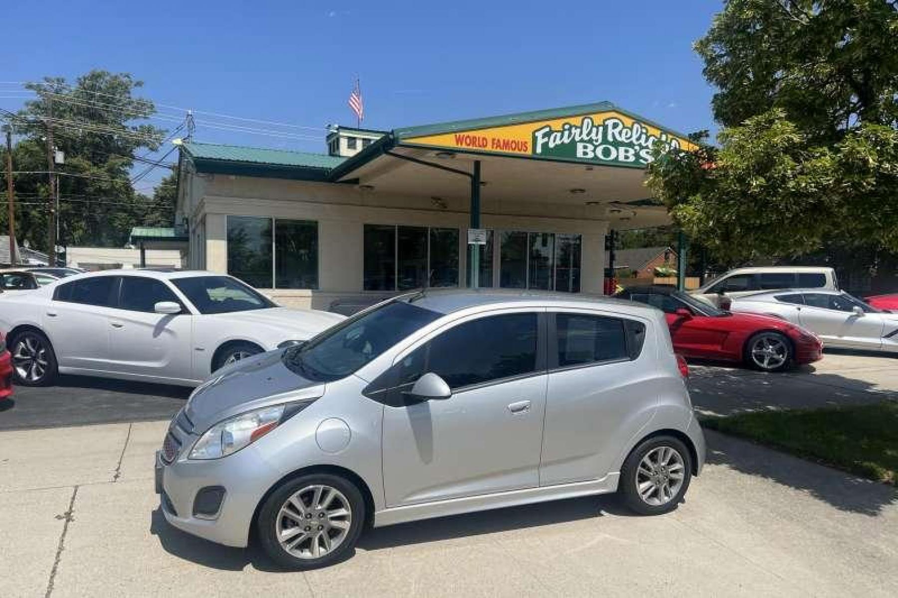 2014 Quicksilver Metallic /Black Chevrolet Spark EV LT (KL8CL6S05EC) with an EV engine, Automatic transmission, located at 2304 W. Main St., Boise, ID, 83702, (208) 342-7777, 43.622105, -116.218658 - Photo #0