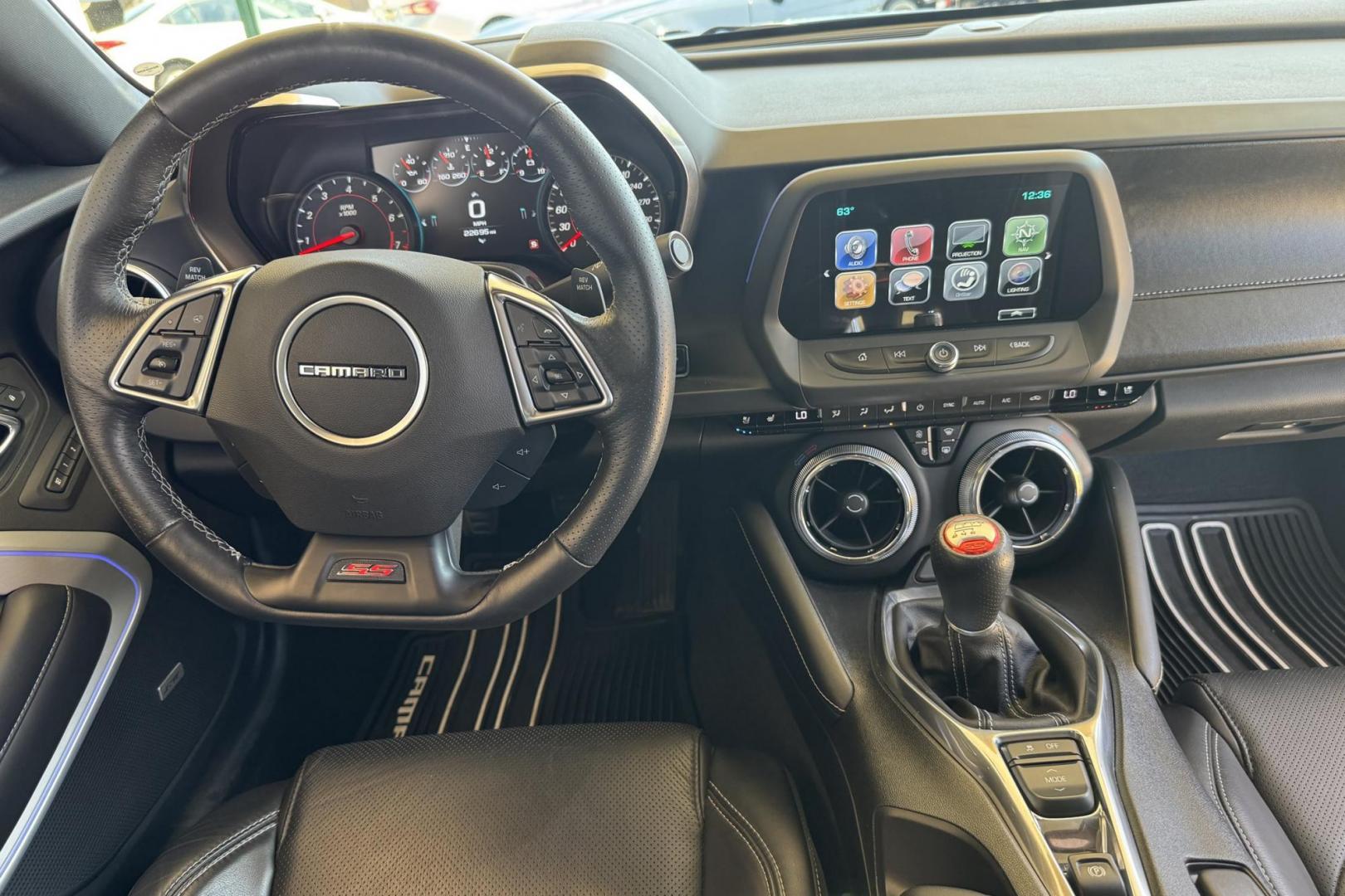 2016 Hyper Blue /Black Chevrolet Camaro 2SS RS (1G1FG1R75G0) with an V8 6.2 Liter engine, 6 Speed Manual transmission, located at 2304 W. Main St., Boise, ID, 83702, (208) 342-7777, 43.622105, -116.218658 - 6-Speed manual! Low miles! - Photo#17