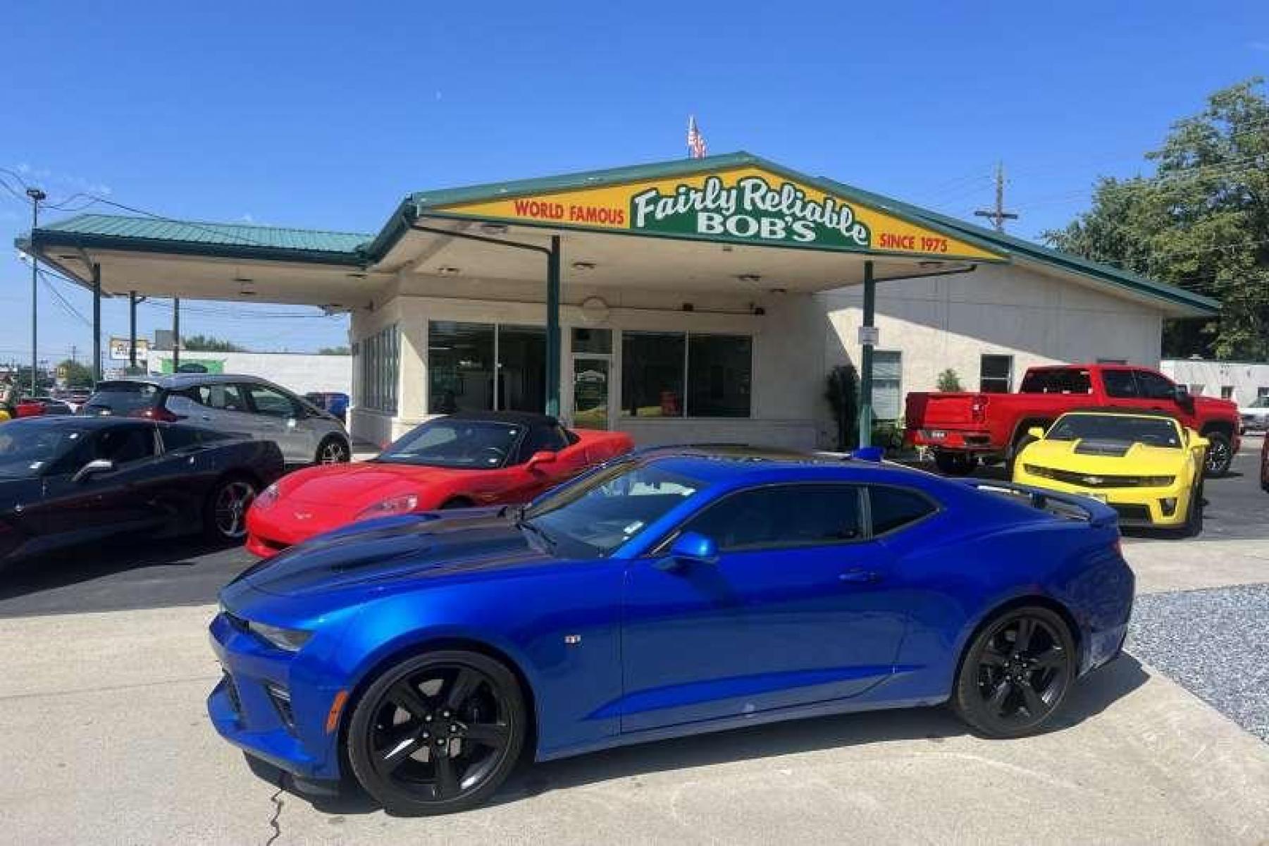 2016 Hyper Blue /Black Chevrolet Camaro 2SS RS (1G1FG1R75G0) with an V8 6.2 Liter engine, Manual transmission, located at 2304 W. Main St., Boise, ID, 83702, (208) 342-7777, 43.622105, -116.218658 - Photo #0