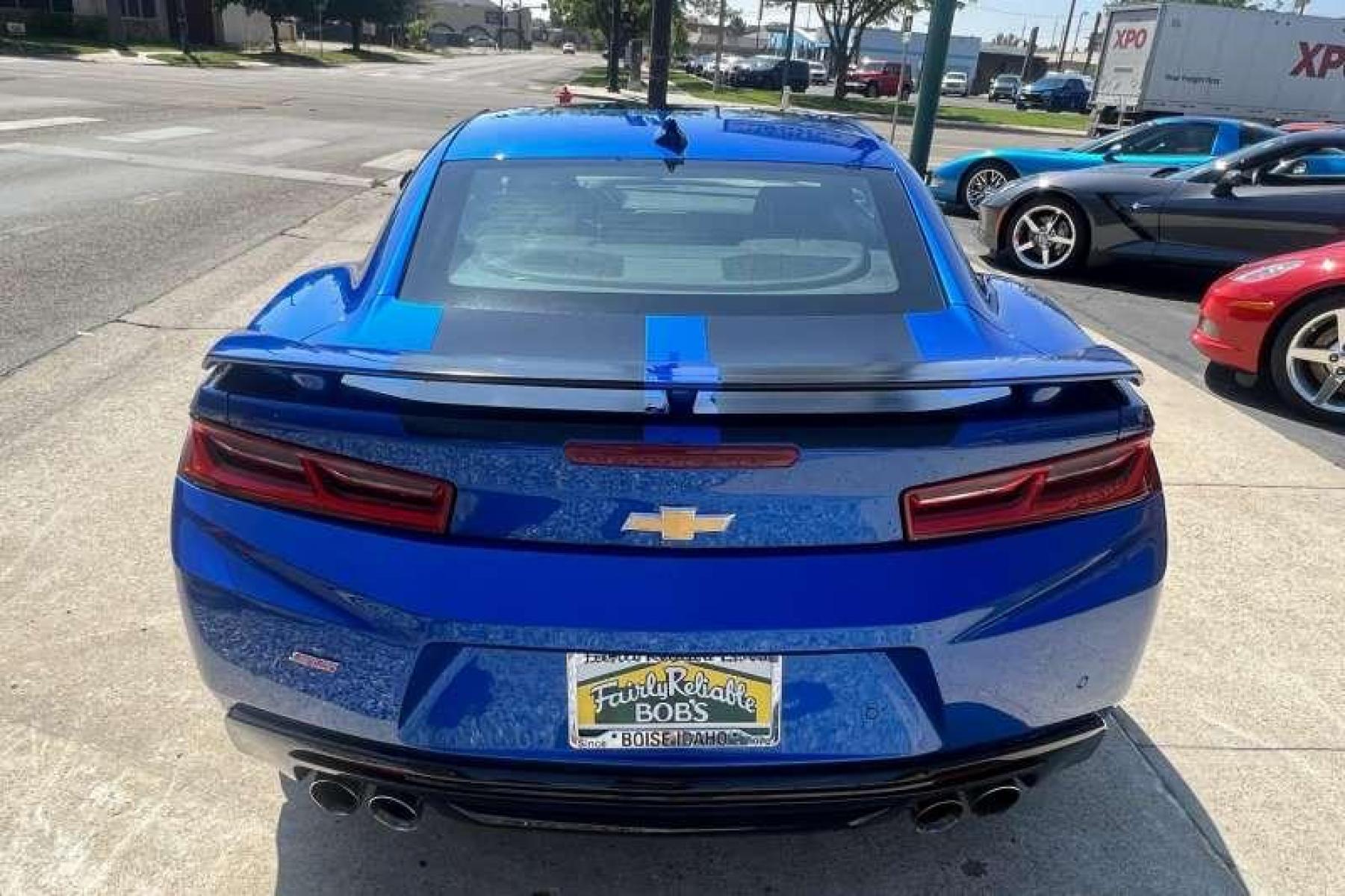 2016 Hyper Blue /Black Chevrolet Camaro 2SS RS (1G1FG1R75G0) with an V8 6.2 Liter engine, Manual transmission, located at 2304 W. Main St., Boise, ID, 83702, (208) 342-7777, 43.622105, -116.218658 - Photo #3