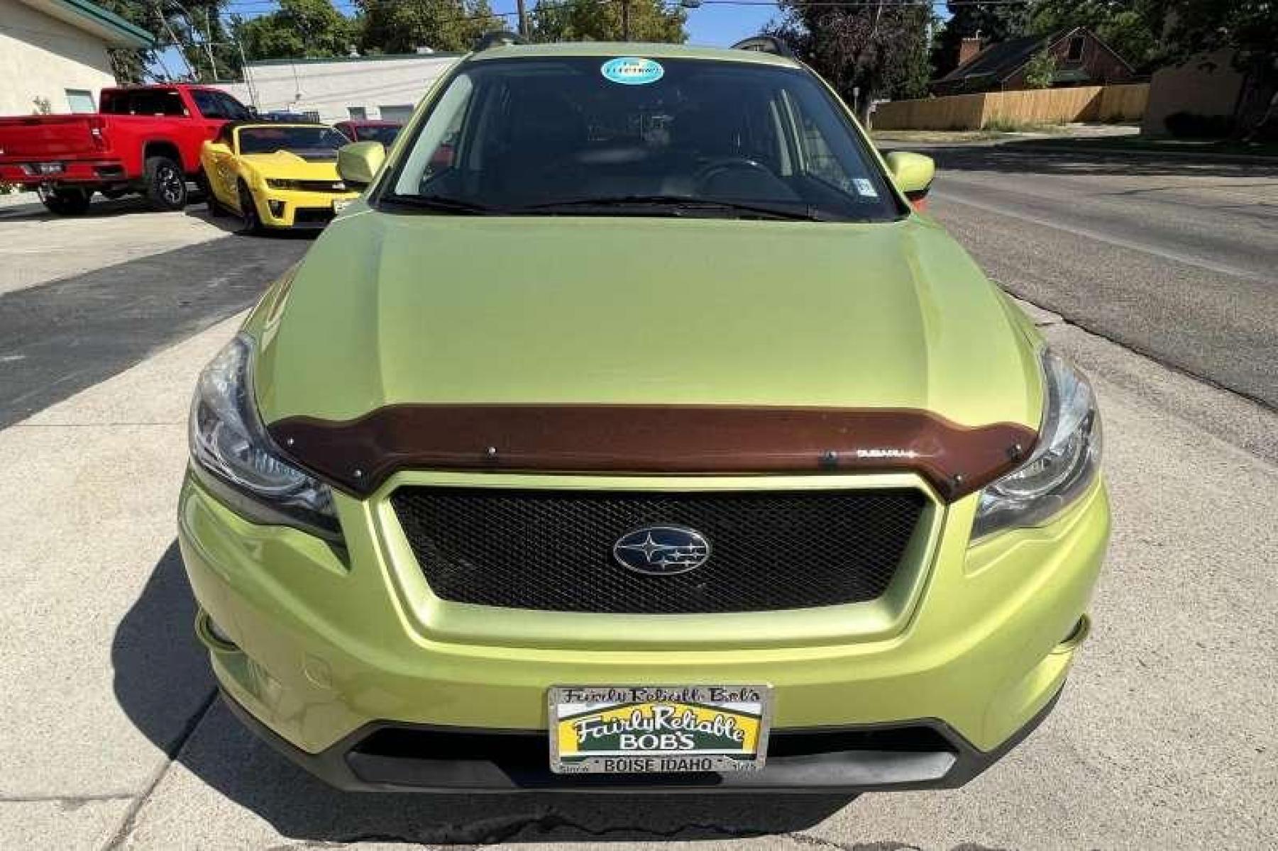 2014 Natural Green Pearl /Black Subaru Crosstrek Hybrid Touring (JF2GPBKC9EH) with an H4 2.0 Liter Hybrid engine, Automatic transmission, located at 2304 W. Main St., Boise, ID, 83702, (208) 342-7777, 43.622105, -116.218658 - Financing Available O.A.C. - Photo #1
