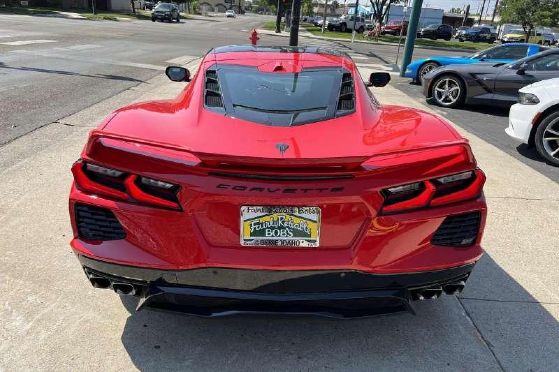 2020 Torch Red /Black Chevrolet Corvette Stingray 3LT Z51 Coupe (1G1Y82D47L5) with an V8 6.2 Liter engine, Automatic transmission, located at 2304 W. Main St., Boise, ID, 83702, (208) 342-7777, 43.622105, -116.218658 - 3LT and Z51! Under 1K miles! - Photo #3
