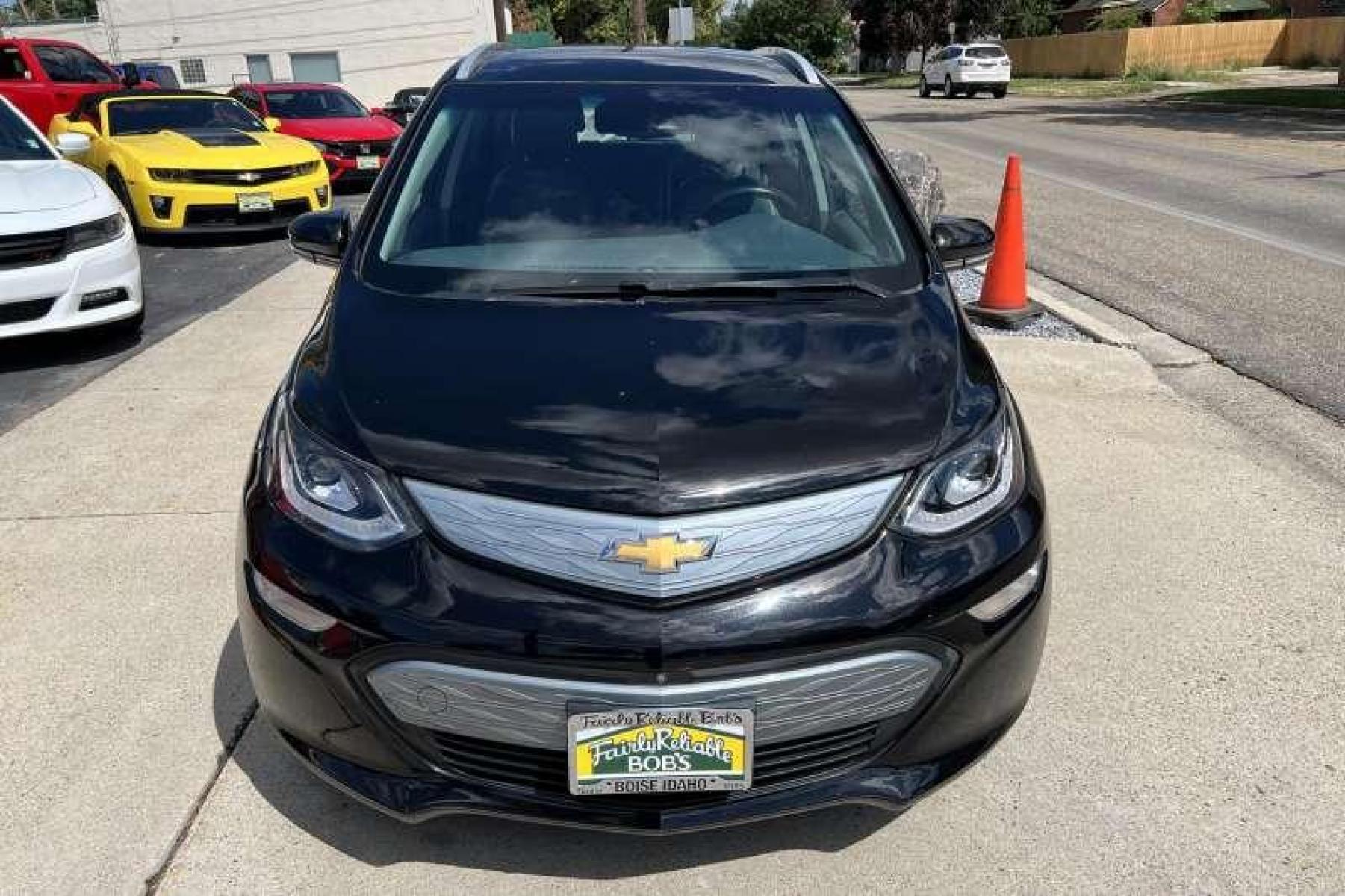 2017 Mosaic Black /Gray Chevrolet Bolt Premier (1G1FX6S06H4) with an EV engine, Automatic transmission, located at 2304 W. Main St., Boise, ID, 83702, (208) 342-7777, 43.622105, -116.218658 - Financing Available O.A.C. - Photo #1