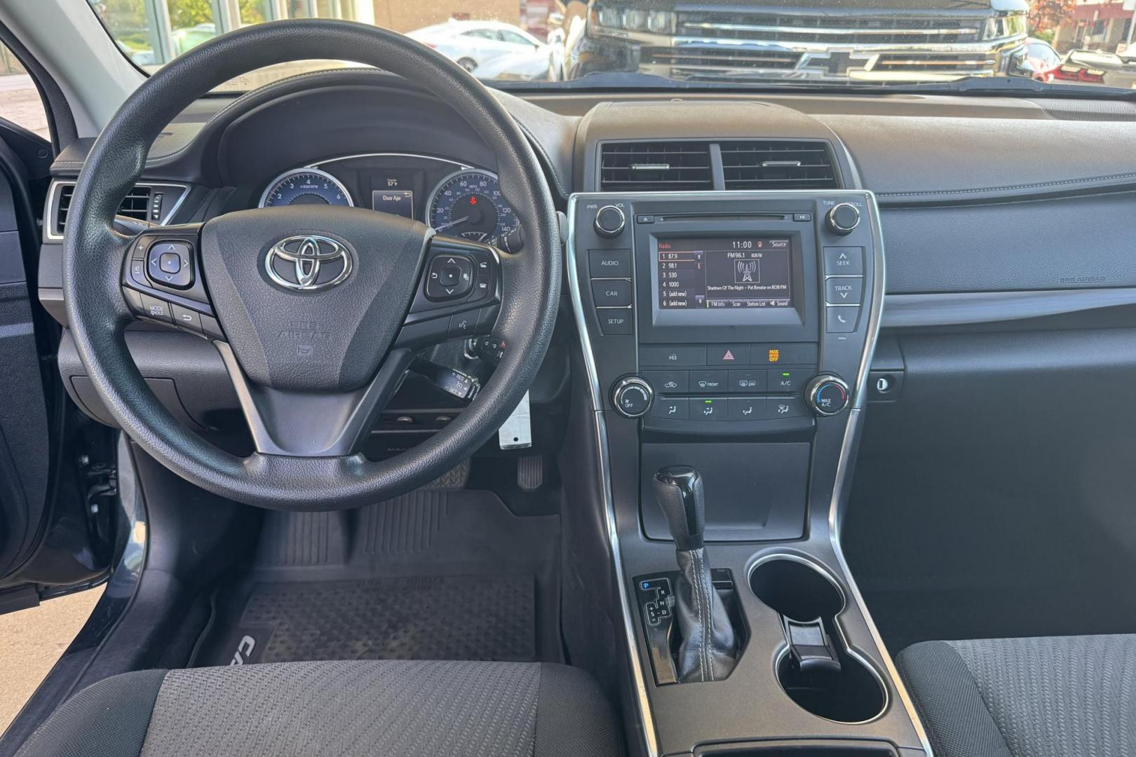 2017 Cosmic Gray Mica /Gray Toyota Camry LE (4T1BF1FK9HU) with an 4 Cyl 2.5 Liter engine, Automatic 6 Speed transmission, located at 2304 W. Main St., Boise, ID, 83702, (208) 342-7777, 43.622105, -116.218658 - Legendary Quality And Great Gas Mileage Too! - Photo#10