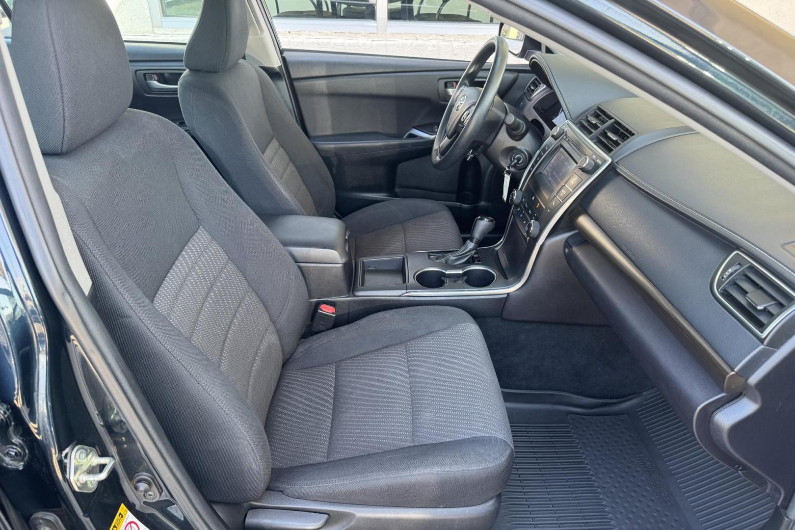 2017 Cosmic Gray Mica /Gray Toyota Camry LE (4T1BF1FK9HU) with an 4 Cyl 2.5 Liter engine, Automatic 6 Speed transmission, located at 2304 W. Main St., Boise, ID, 83702, (208) 342-7777, 43.622105, -116.218658 - Legendary Quality And Great Gas Mileage Too! - Photo#14