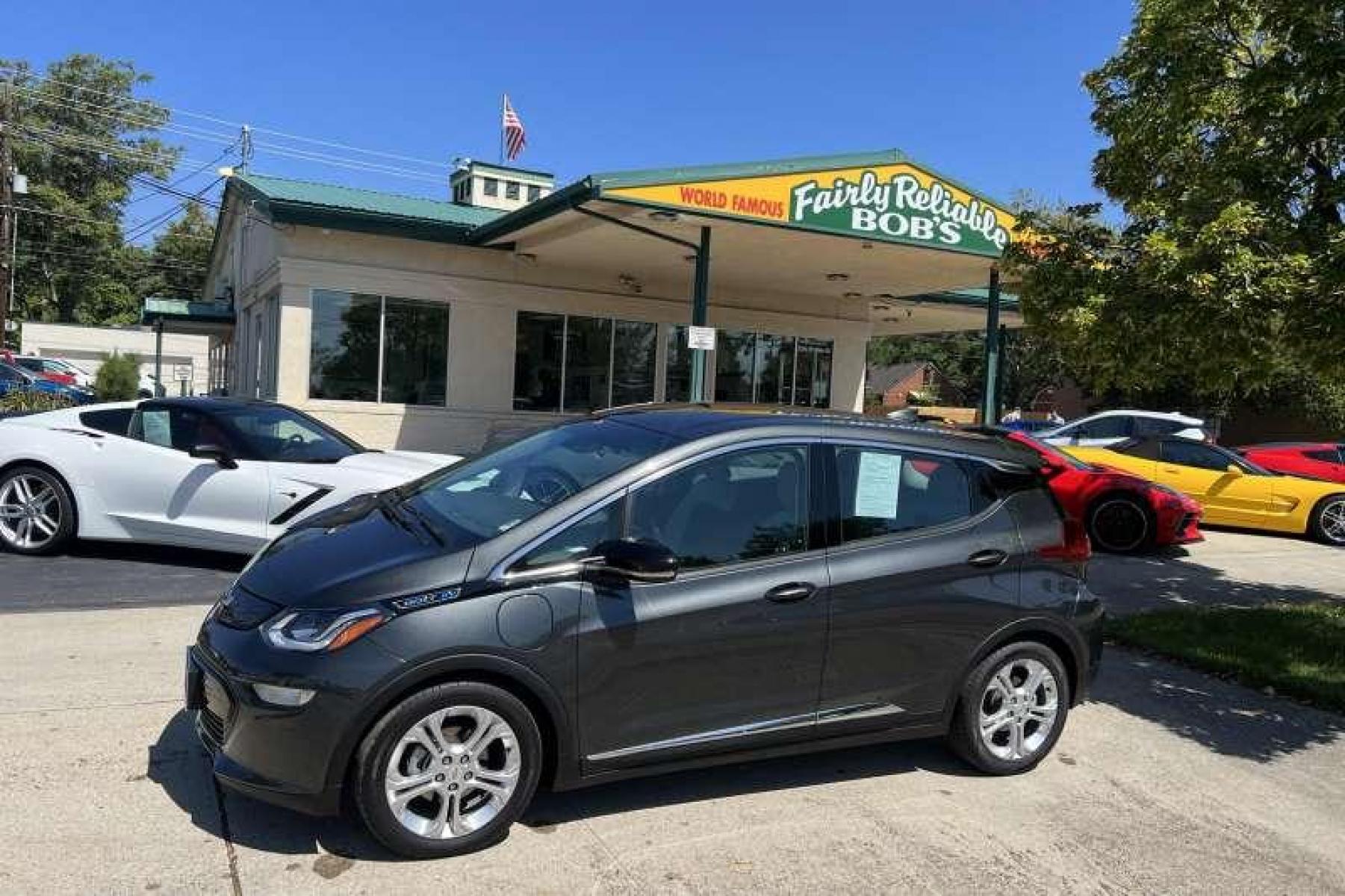 2020 Nightfall Gray Metallic /Dark Galvanized/Sky Cool Gray Chevrolet Bolt LT (1G1FY6S09L4) with an EV engine, Automatic transmission, located at 2304 W. Main St., Boise, ID, 83702, (208) 342-7777, 43.622105, -116.218658 - Photo #0