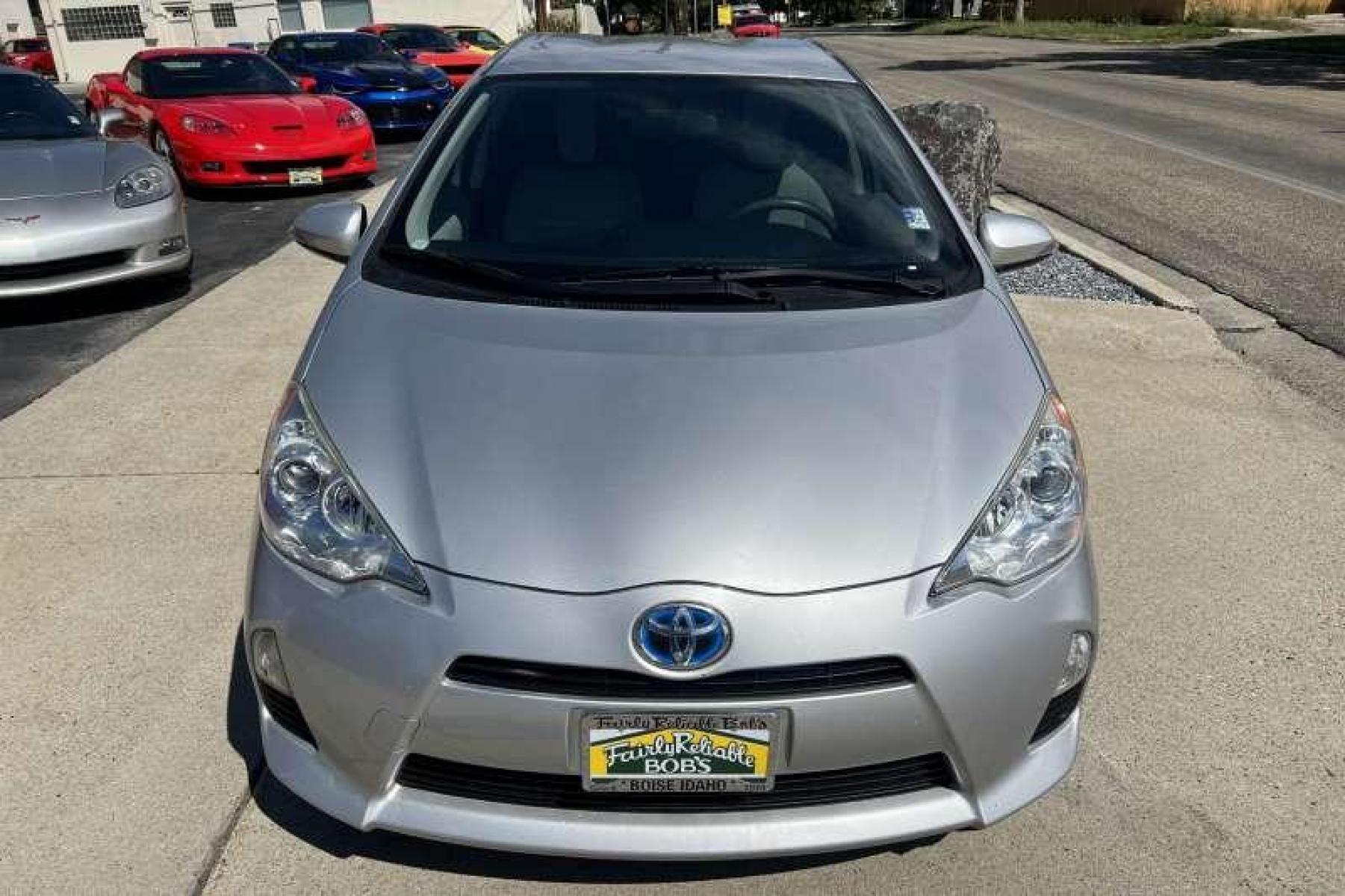 2014 Classic Silver Metallic /Gray Toyota Prius C (JTDKDTB35E1) with an 4 Cyl 1.5 Liter Hybrid engine, Automatic transmission, located at 2304 W. Main St., Boise, ID, 83702, (208) 342-7777, 43.622105, -116.218658 - Financing Available O.A.C. - Photo #1