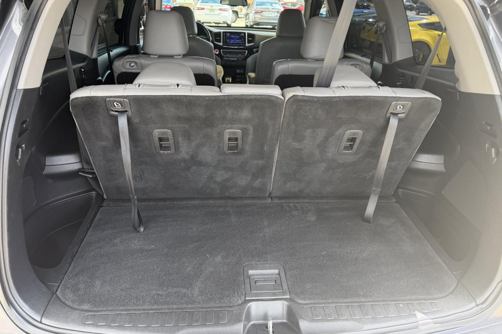 2016 Modern Steel Metallic /Gray Honda Pilot Elite (5FNYF6H04GB) with an V6 3.5 Liter engine, Automatic 9 Speed transmission, located at 2304 W. Main St., Boise, ID, 83702, (208) 342-7777, 43.622105, -116.218658 - Highly Optioned With Safety Features! Heated and Ventilated Seats! Blu Ray Entertainment!- Photo#23