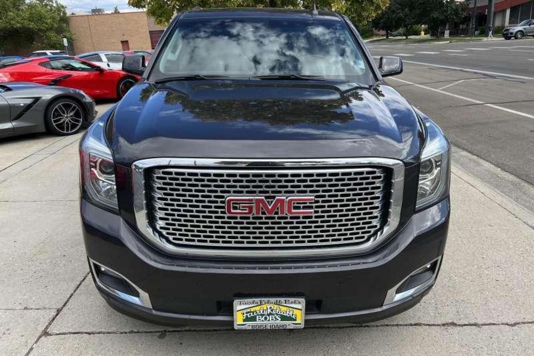 2017 Gray /Black GMC Yukon XL Denali (1GKS2HKJ0HR) with an V8 6.2 Liter engine, Automatic transmission, located at 2304 W. Main St., Boise, ID, 83702, (208) 342-7777, 43.622105, -116.218658 - Financing Available O.A.C. - Photo #1