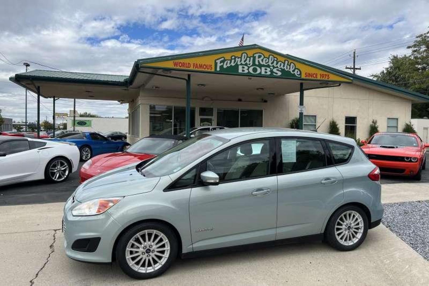 2014 Ice Storm /Gray Ford C-Max Hybrid SE Hatchback (1FADP5AU5EL) with an 4 Cyl 2.0 Liter Hybrid engine, Automatic transmission, located at 2304 W. Main St., Boise, ID, 83702, (208) 342-7777, 43.622105, -116.218658 - Photo #0