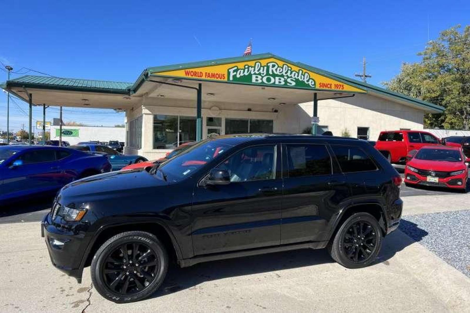 2020 Black /Black Jeep Grand Cherokee Altitude (1C4RJFAG5LC) with an V6 3.6 Liter engine, Automatic transmission, located at 2304 W. Main St., Boise, ID, 83702, (208) 342-7777, 43.622105, -116.218658 - Financing Available O.A.C. - Photo #0