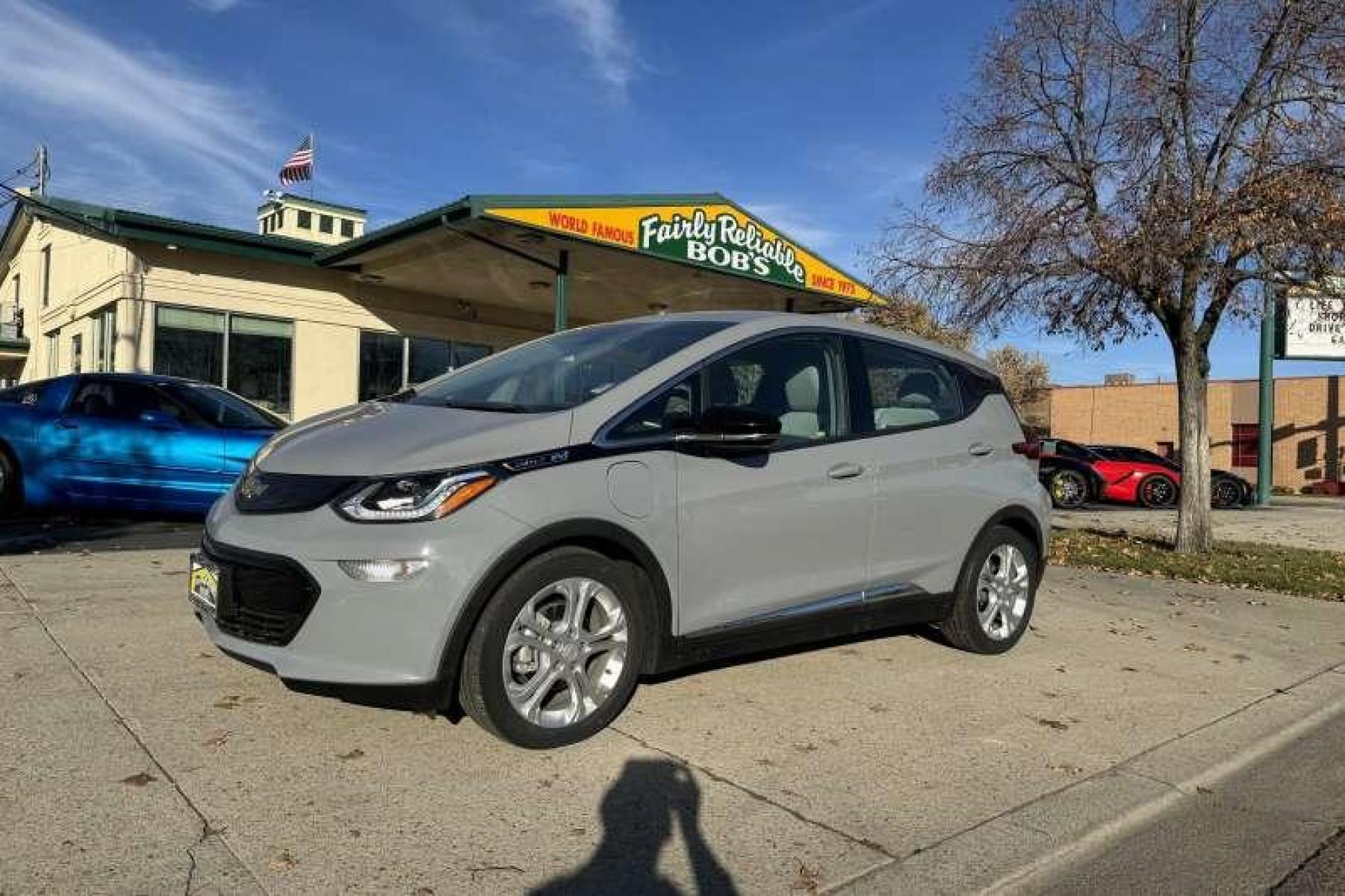 2020 Slate Gray Metallic /Dark Galvanized/Sky Cool Gray Chevrolet Bolt LT (1G1FY6S05L4) with an EV engine, Automatic transmission, located at 2304 W. Main St., Boise, ID, 83702, (208) 342-7777, 43.622105, -116.218658 - Financing Available O.A.C. - Photo #0
