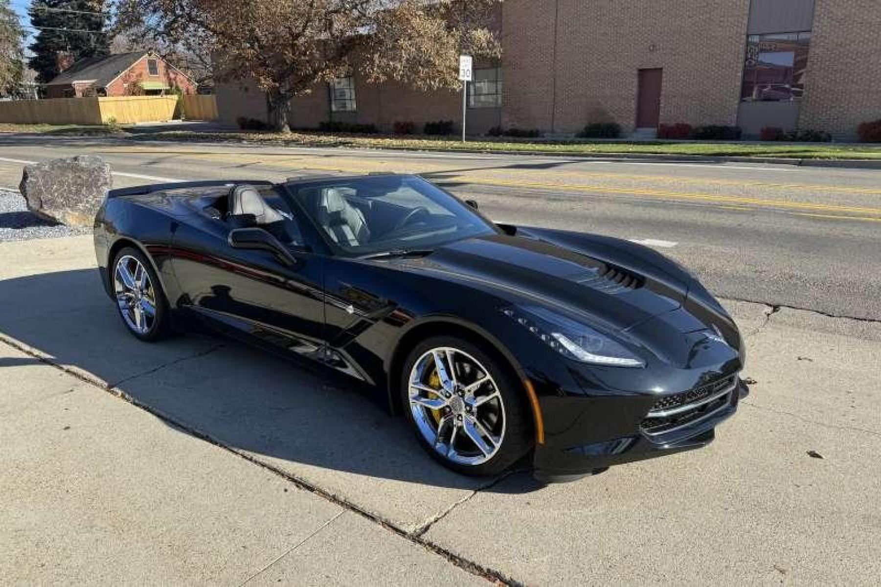2015 Black /Black Chevrolet Corvette Stingray 2LT Z51 Convertible (1G1YK3D76F5) with an V8 6.2 Liter engine, Automatic transmission, located at 2304 W. Main St., Boise, ID, 83702, (208) 342-7777, 43.622105, -116.218658 - Photo #2