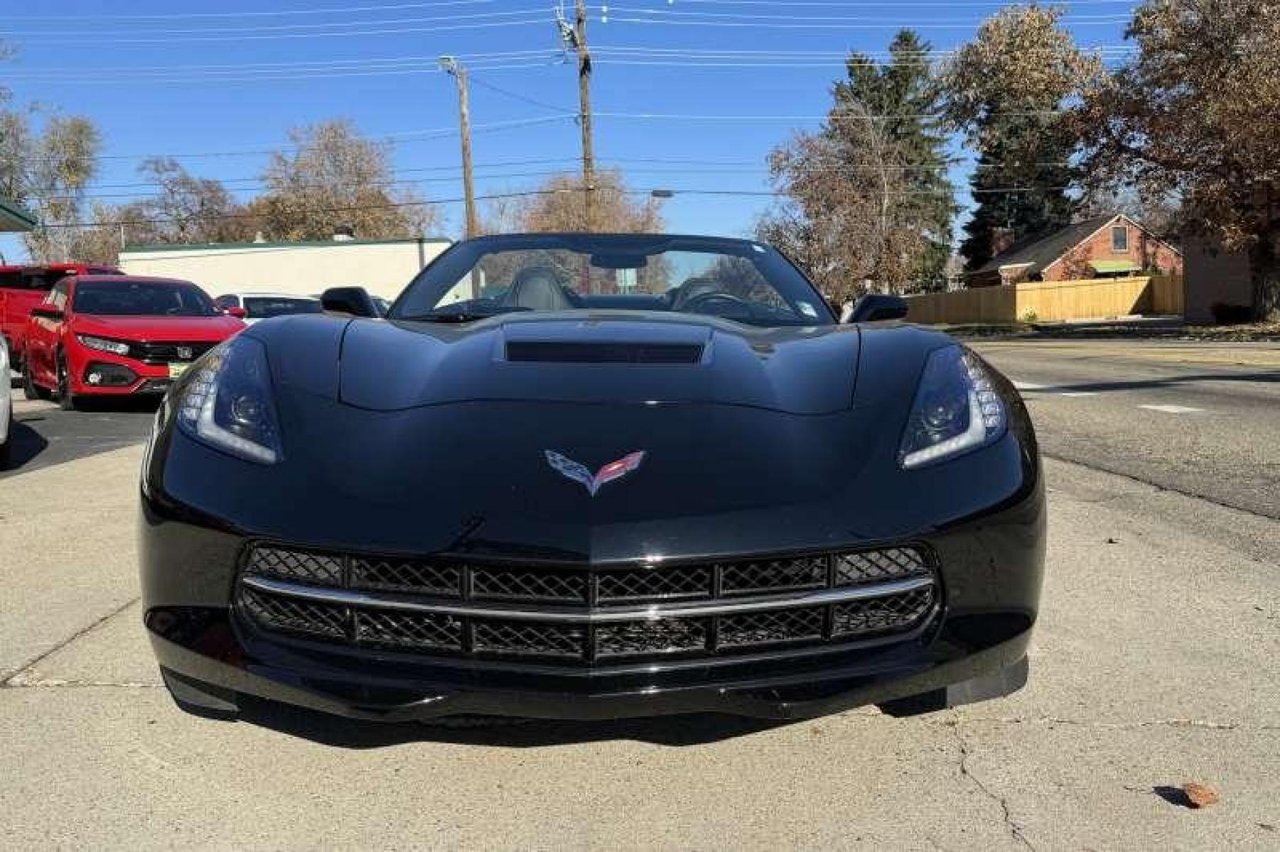 2015 Black /Black Chevrolet Corvette Stingray 2LT Z51 Convertible (1G1YK3D76F5) with an V8 6.2 Liter engine, Automatic transmission, located at 2304 W. Main St., Boise, ID, 83702, (208) 342-7777, 43.622105, -116.218658 - Photo #3