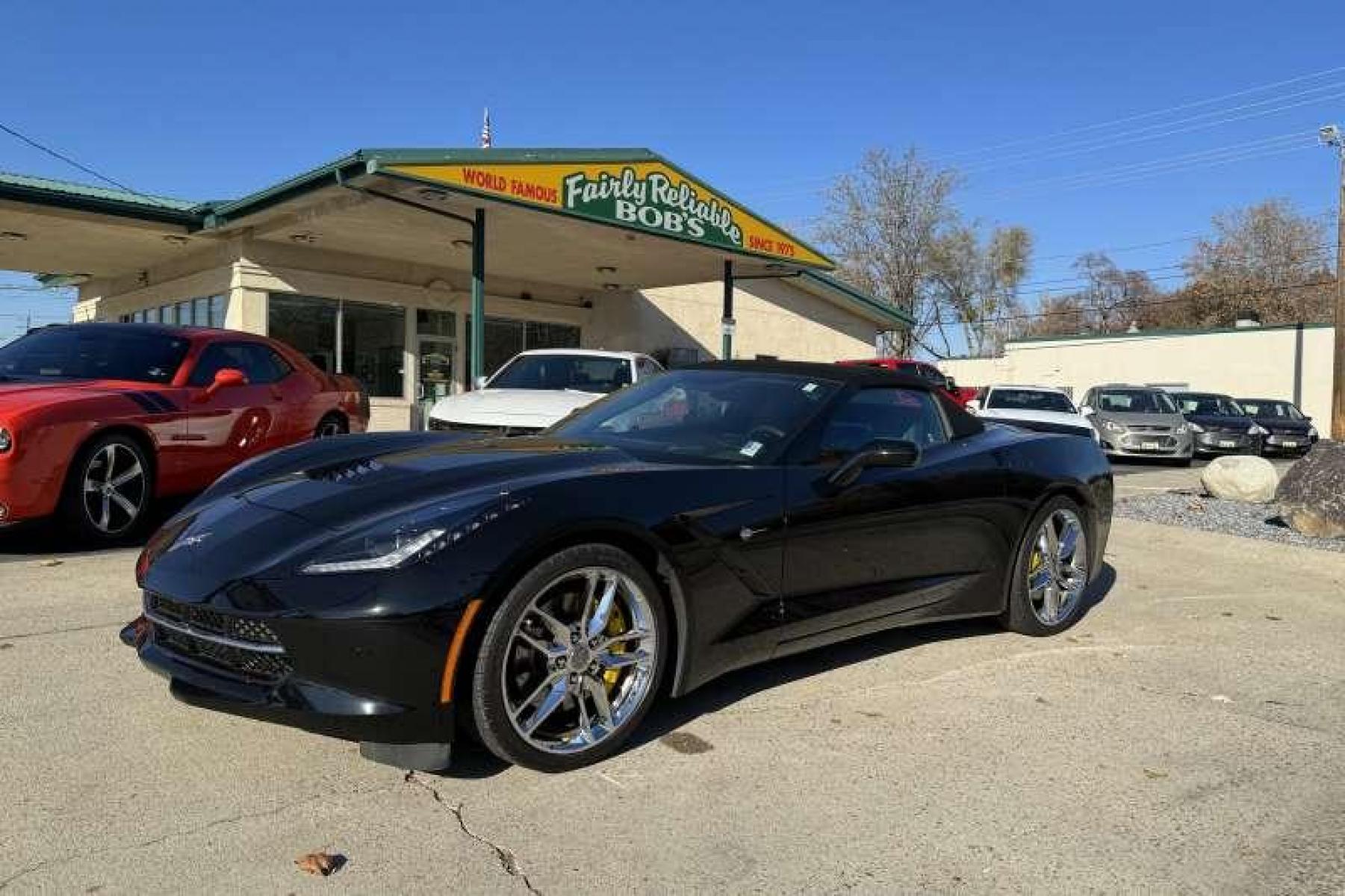 2015 Black /Black Chevrolet Corvette Stingray 2LT Z51 Convertible (1G1YK3D76F5) with an V8 6.2 Liter engine, Automatic transmission, located at 2304 W. Main St., Boise, ID, 83702, (208) 342-7777, 43.622105, -116.218658 - Photo #4