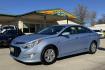 2015 Marlin Blue /Gray Hyundai Sonata Hybrid (KMHEC4A47FA) with an 4 Cyl 2.4 Liter Hybrid engine, Automatic transmission, located at 2304 W. Main St., Boise, ID, 83702, (208) 342-7777, 43.622105, -116.218658 - 35 MPG City and 38 Highway! Smooth Ride Too! - Photo#0