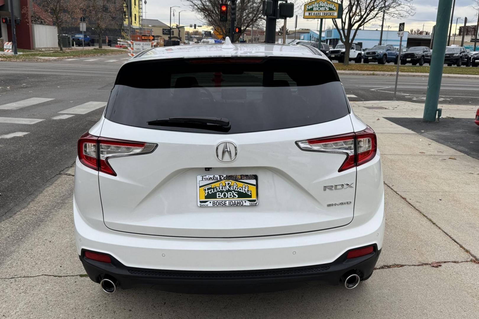 2021 Platinum White Pearl /Espresso Acura RDX SH-AWD w/Advance Package (5J8TC2H73ML) with an 4 Cyl 2.0 Liter Turbo engine, Automatic 10 Speed transmission, located at 2304 W. Main St., Boise, ID, 83702, (208) 342-7777, 43.622105, -116.218658 - Idaho Acura! Drives Amazing! A Lot Of Safety, Power And Comfort! - Photo#2