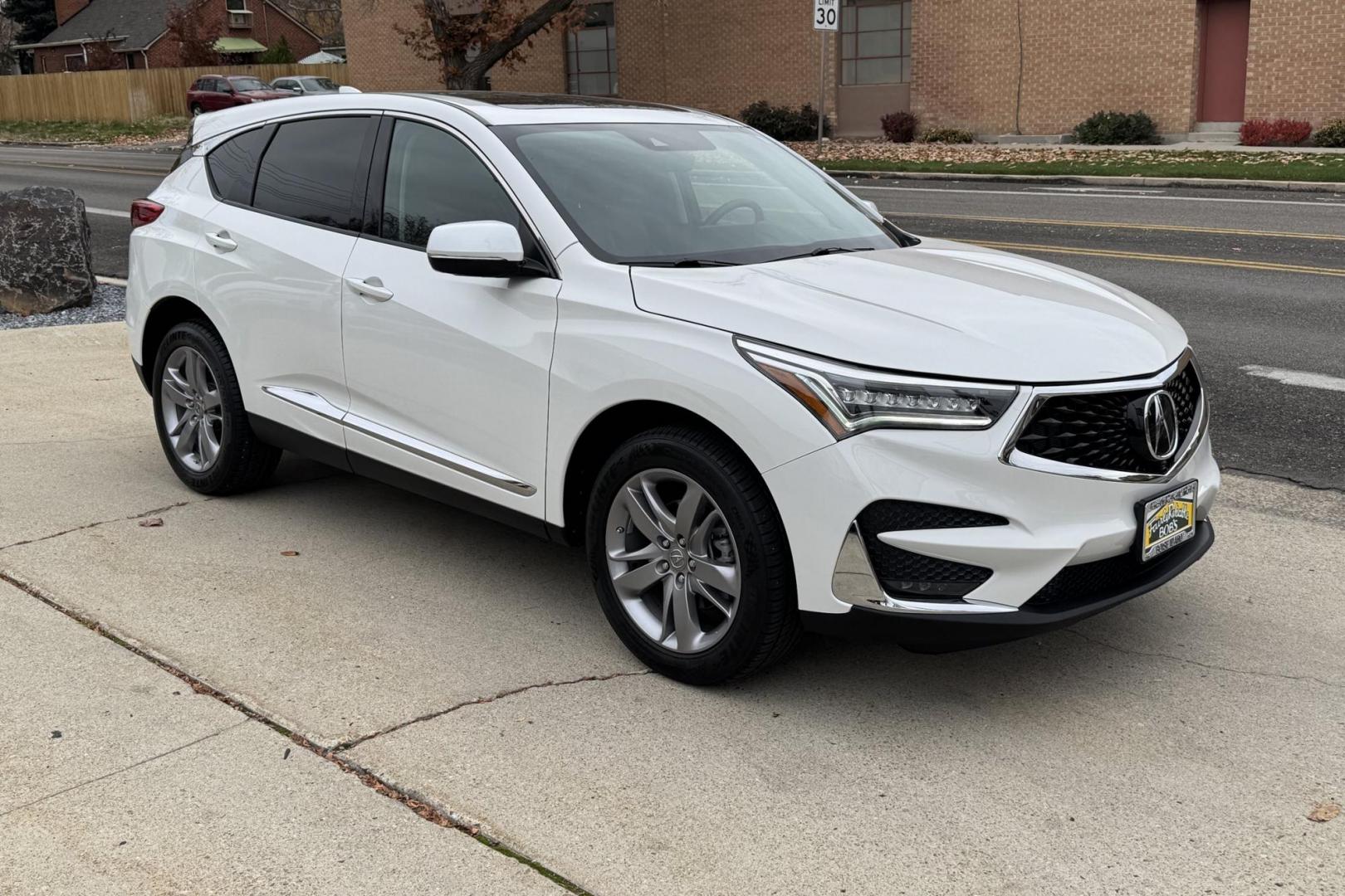 2021 Platinum White Pearl /Espresso Acura RDX SH-AWD w/Advance Package (5J8TC2H73ML) with an 4 Cyl 2.0 Liter Turbo engine, Automatic 10 Speed transmission, located at 2304 W. Main St., Boise, ID, 83702, (208) 342-7777, 43.622105, -116.218658 - Idaho Acura! Drives Amazing! A Lot Of Safety, Power And Comfort! - Photo#1