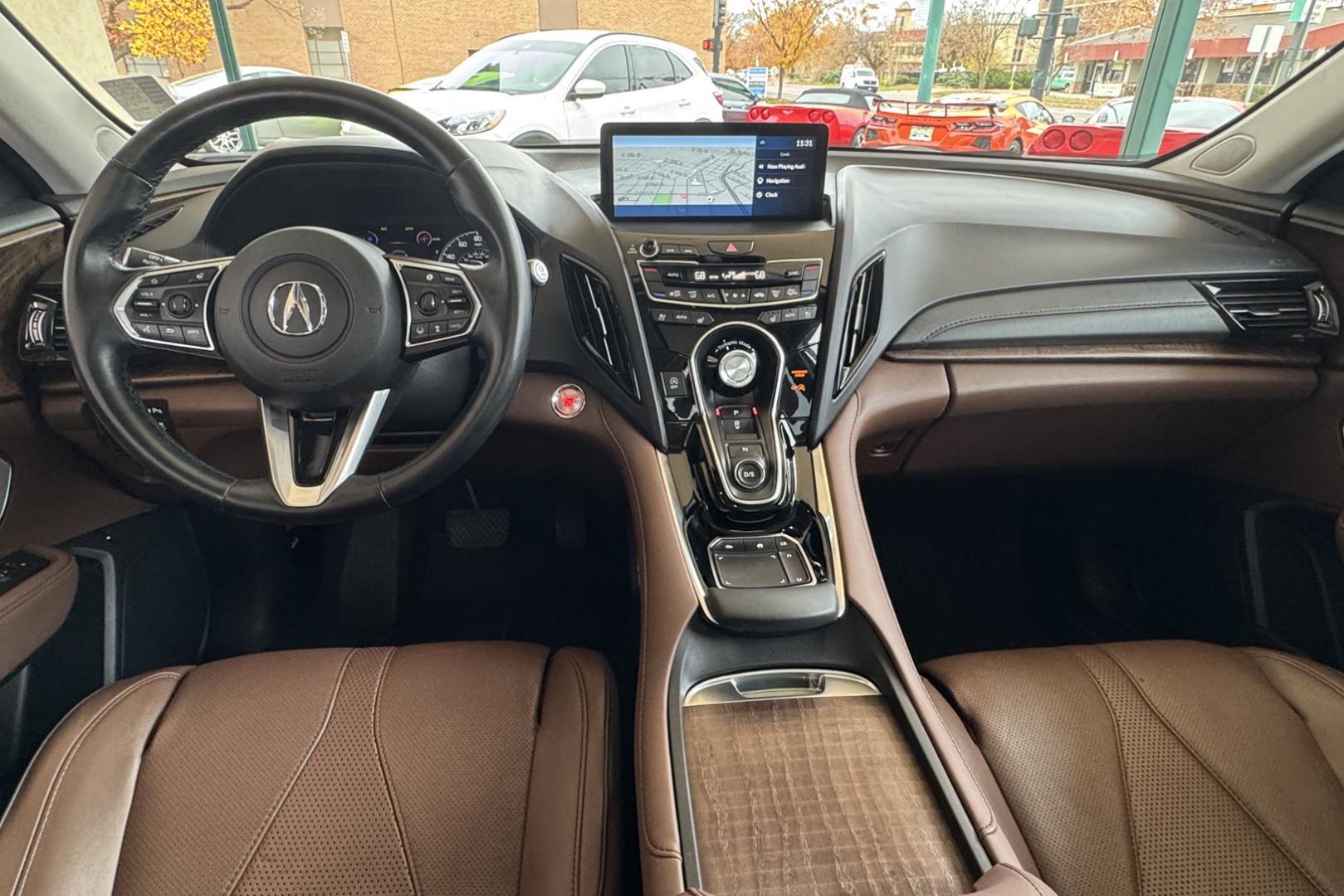 2021 Platinum White Pearl /Espresso Acura RDX SH-AWD w/Advance Package (5J8TC2H73ML) with an 4 Cyl 2.0 Liter Turbo engine, Automatic 10 Speed transmission, located at 2304 W. Main St., Boise, ID, 83702, (208) 342-7777, 43.622105, -116.218658 - Idaho Acura! Drives Amazing! A Lot Of Safety, Power And Comfort! - Photo#19