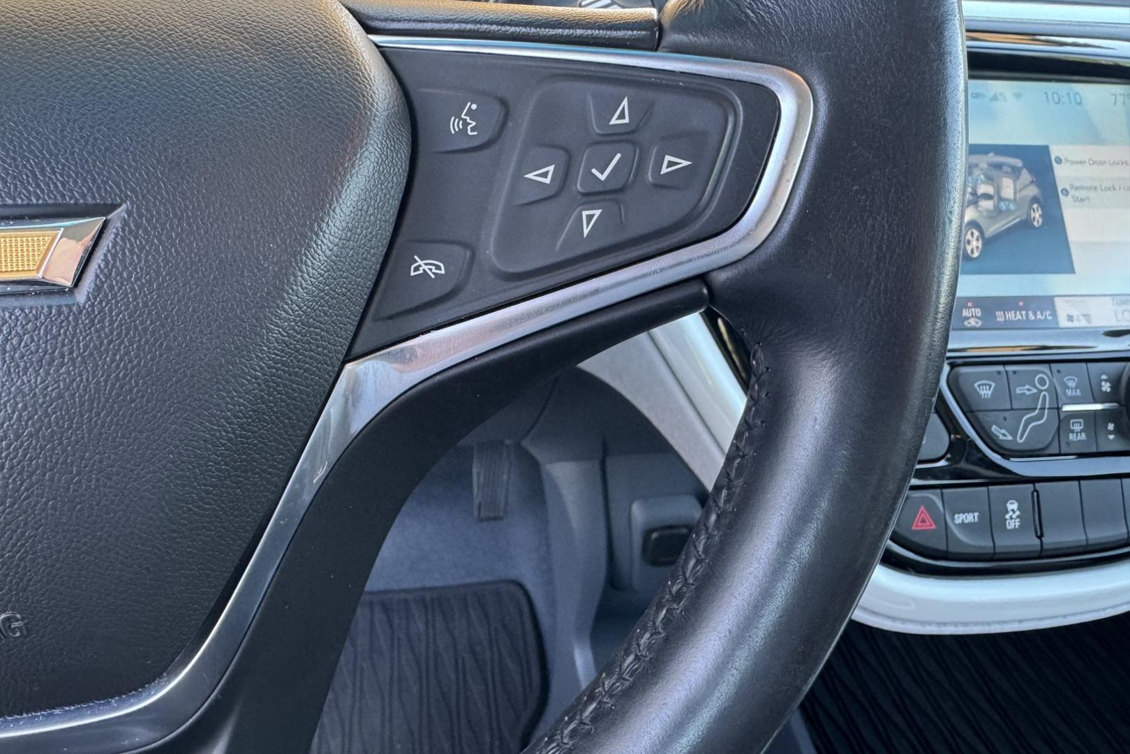 2017 Mosaic Black Metallic /Dark Galvanized/Sky Cool Gray Chevrolet Bolt Premier (1G1FX6S01H4) with an 60 kWh engine, Automatic transmission, located at 2304 W. Main St., Boise, ID, 83702, (208) 342-7777, 43.622105, -116.218658 - Remaining Battery Warranty Until August of 2031 or 122,768 Miles! - Photo#9