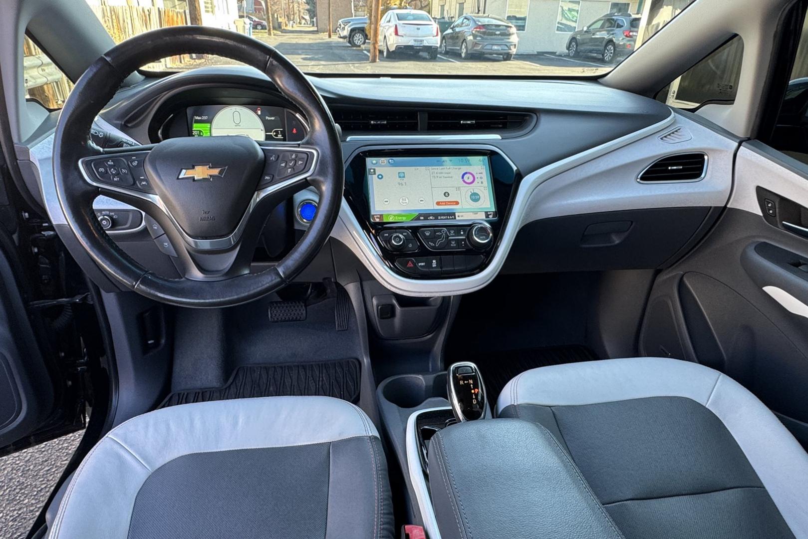 2017 Mosaic Black Metallic /Dark Galvanized/Sky Cool Gray Chevrolet Bolt Premier (1G1FX6S01H4) with an 60 kWh engine, Automatic transmission, located at 2304 W. Main St., Boise, ID, 83702, (208) 342-7777, 43.622105, -116.218658 - Remaining Battery Warranty Until August of 2031 or 122,768 Miles! - Photo#12