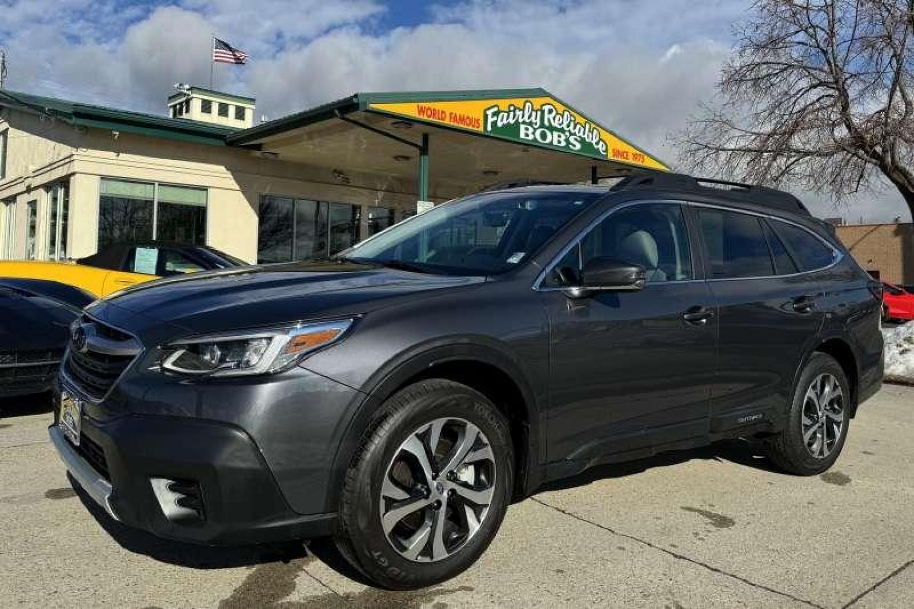 2021 Magnetite Gray /Gray/Graphite Subaru Outback Limited XT (4S4BTGND8M3) with an H4 2.4 Liter Turbo engine, Automatic transmission, located at 2304 W. Main St., Boise, ID, 83702, (208) 342-7777, 43.622105, -116.218658 - Remaining Factory Warranty! Beautiful Car! A Lot Of Safety Features! - Photo #0