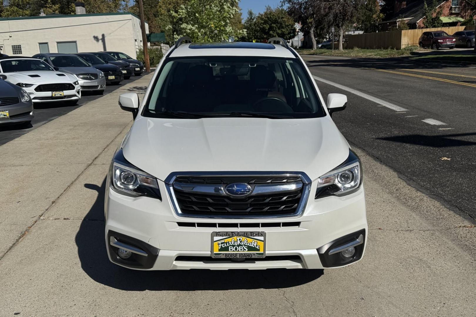 2017 White /Tobacco Subaru Forester Touring (JF2SJAWC7HH) with an H4 2.5 Liter engine, Automatic transmission, located at 2304 W. Main St., Boise, ID, 83702, (208) 342-7777, 43.622105, -116.218658 - Low Mileage And Highly Optioned! Loaded With Safety Features! - Photo#3
