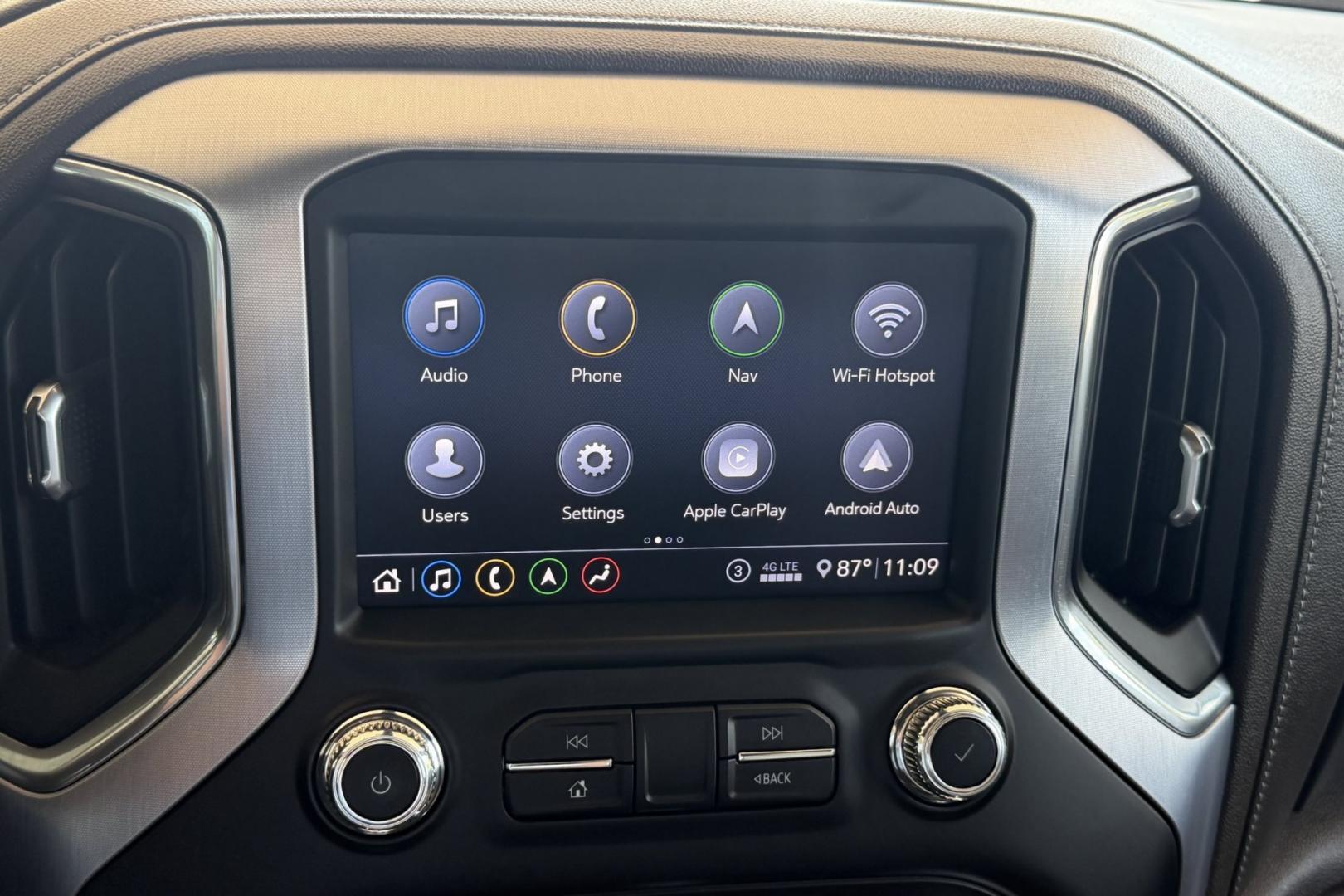 2020 Northsky Blue Metallic /Shale GMC Sierra 1500 SLT X31 (1GTU9DED6LZ) with an V8 5.3 Liter engine, Automatic 10 Speed transmission, located at 2304 W. Main St., Boise, ID, 83702, (208) 342-7777, 43.622105, -116.218658 - Highly Optioned SLT X31 Off Road Package!- Photo#11