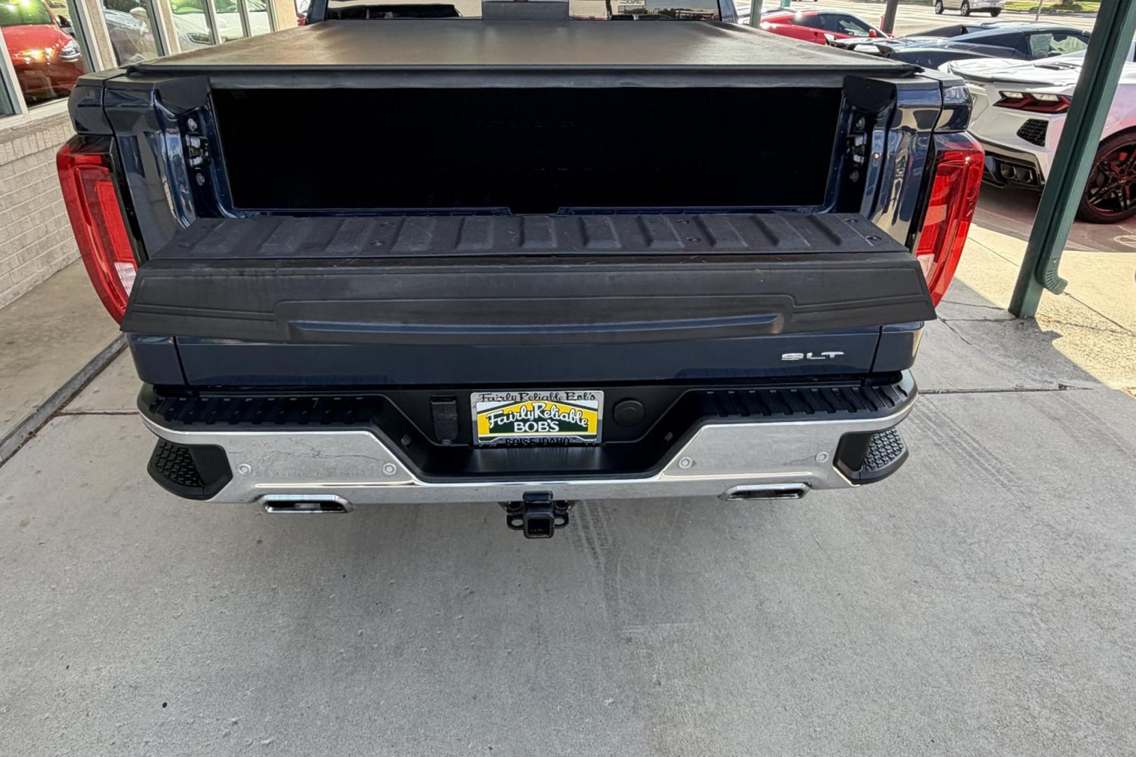 2020 Northsky Blue Metallic /Shale GMC Sierra 1500 SLT X31 (1GTU9DED6LZ) with an V8 5.3 Liter engine, Automatic 10 Speed transmission, located at 2304 W. Main St., Boise, ID, 83702, (208) 342-7777, 43.622105, -116.218658 - Highly Optioned SLT X31 Off Road Package!- Photo#29