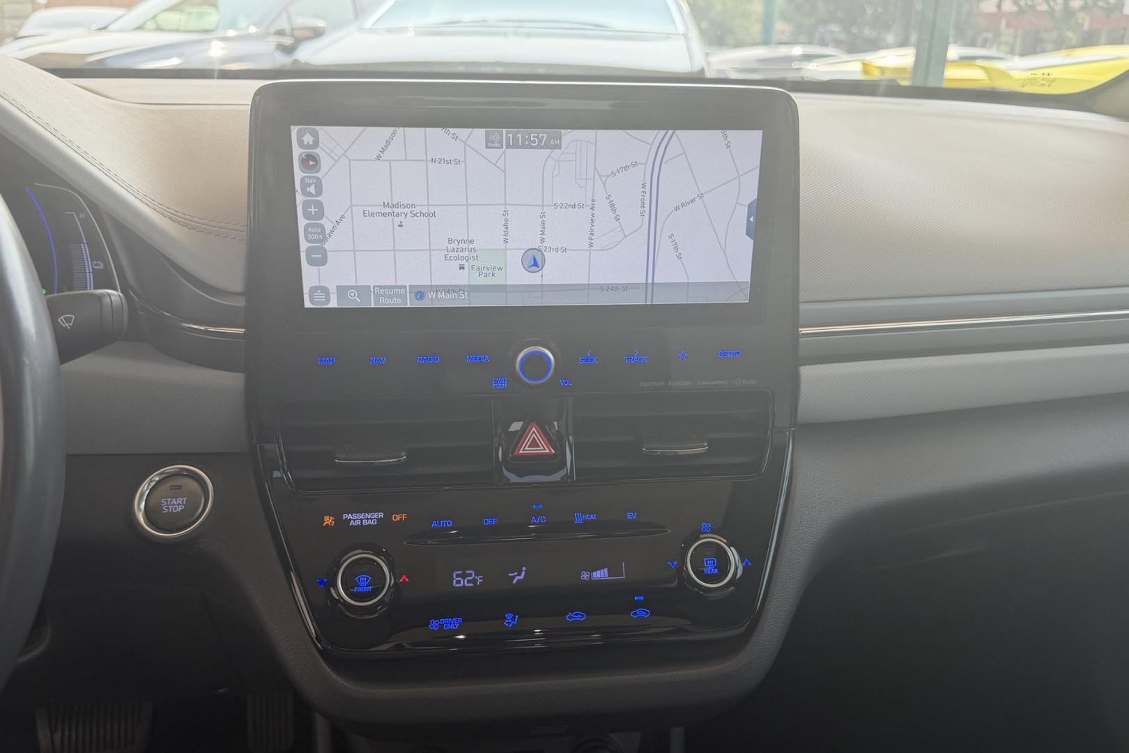 2020 White /Gray Hyundai Ioniq Hatchback Limited (KMHC85LJ1LU) with an 38.3 kWh engine, Automatic transmission, located at 2304 W. Main St., Boise, ID, 83702, (208) 342-7777, 43.622105, -116.218658 - Great Daily Commuter! Loaded With Safety Features!- Photo#11