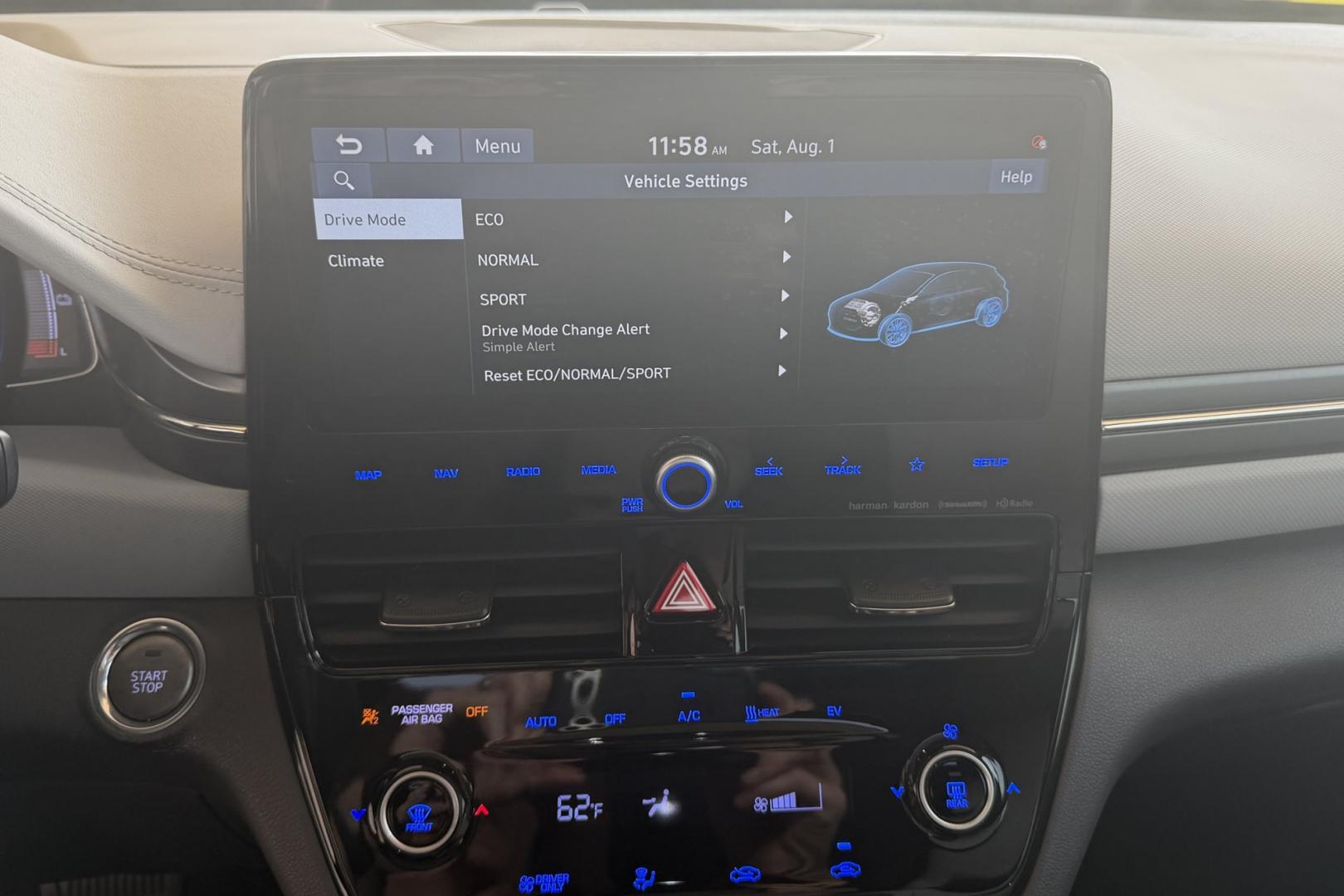 2020 White /Gray Hyundai Ioniq Hatchback Limited (KMHC85LJ1LU) with an 38.3 kWh engine, Automatic transmission, located at 2304 W. Main St., Boise, ID, 83702, (208) 342-7777, 43.622105, -116.218658 - Great Daily Commuter! Loaded With Safety Features!- Photo#13