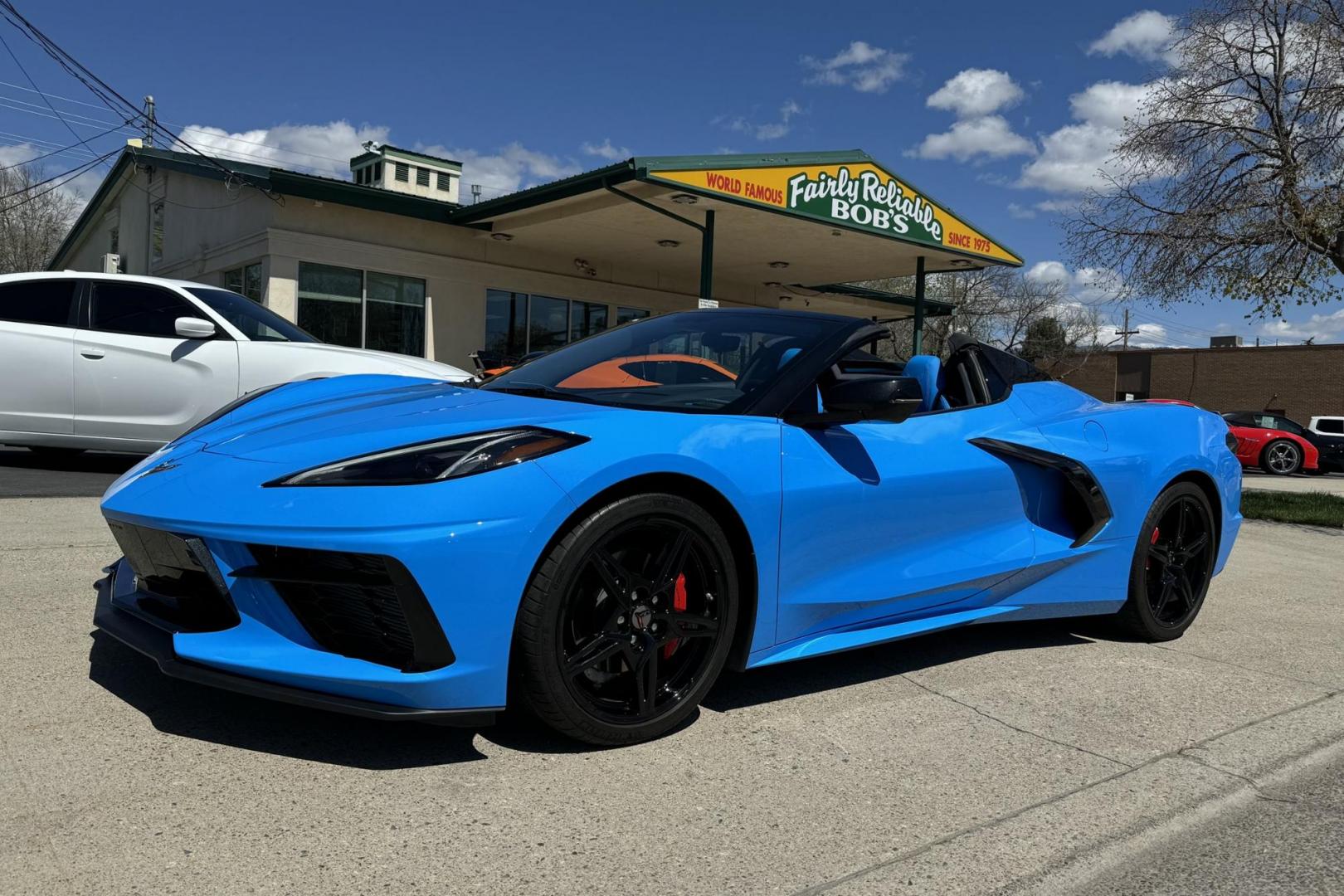 2022 Rapid Blue /Tension With Twilight Blue Dipped Chevrolet Corvette Stingray 3LT (1G1YC3D44N5) with an V8 6.2 Liter engine, Automatic 8 Speed transmission, located at 2304 W. Main St., Boise, ID, 83702, (208) 342-7777, 43.622105, -116.218658 - Photo#0