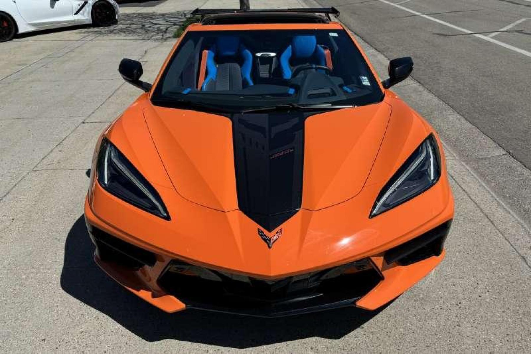 2022 Amplify Orange /Tension / Twilight Blue Chevrolet Corvette Stingray 3LT (1G1YC2D40N5) with an V8 6.2 Liter engine, Automatic transmission, located at 2304 W. Main St., Boise, ID, 83702, (208) 342-7777, 43.622105, -116.218658 - Get Your C8 Here! Remaining Factory Warranty! - Photo #3