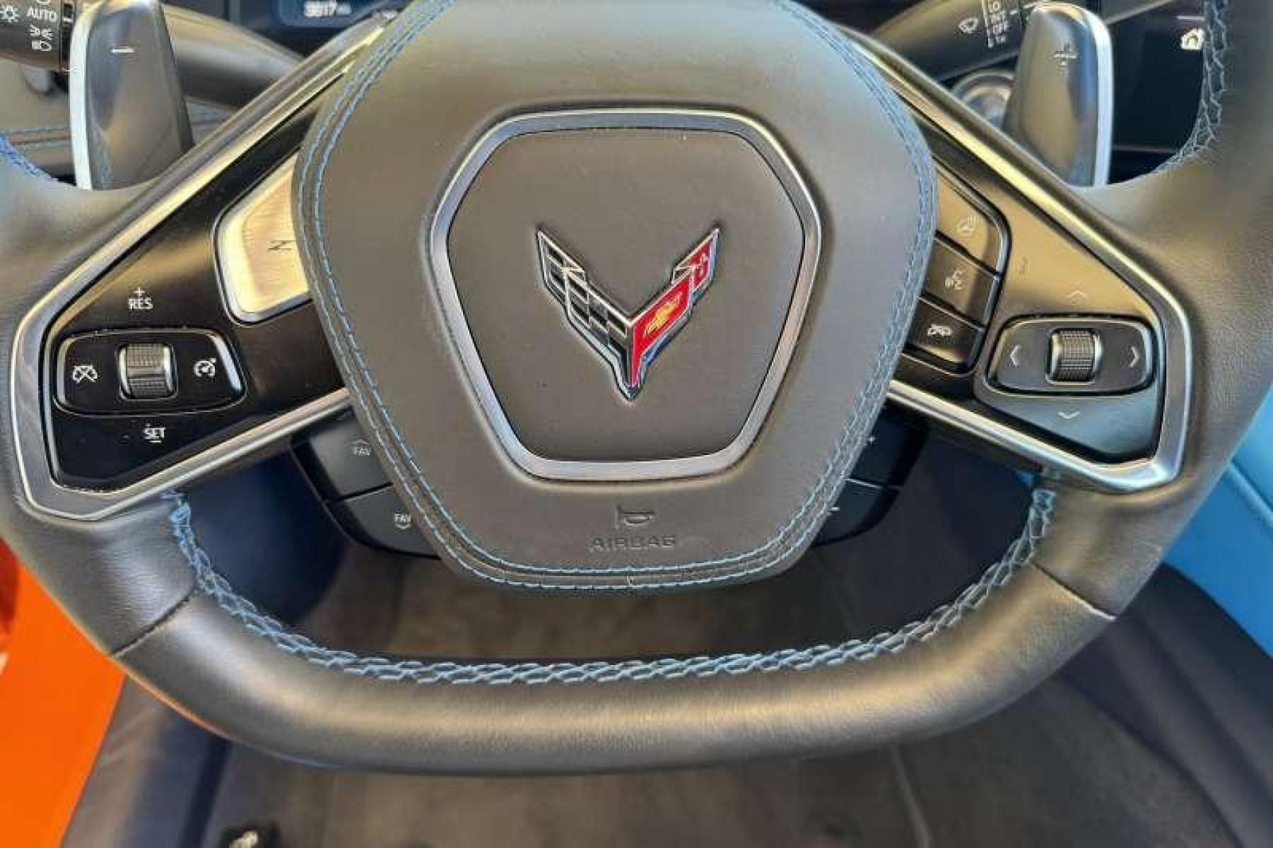 2022 Amplify Orange /Tension / Twilight Blue Chevrolet Corvette Stingray 3LT (1G1YC2D40N5) with an V8 6.2 Liter engine, Automatic transmission, located at 2304 W. Main St., Boise, ID, 83702, (208) 342-7777, 43.622105, -116.218658 - Get Your C8 Here! Remaining Factory Warranty! - Photo #7