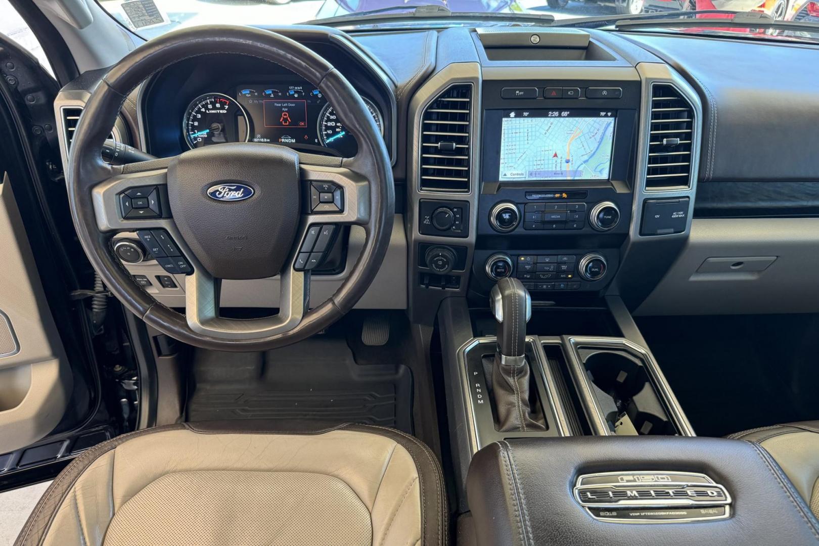2019 Black /Tan FORD F-150 Limited (1FTEW1EG9KF) with an 3.5L V6 ECOBOOST HIGH OUTPUT engine, ELECTRONIC 10-SPEED AUTOMATIC transmission, located at 2304 W. Main St., Boise, ID, 83702, (208) 342-7777, 43.622105, -116.218658 - 2019 FORD - Photo#13