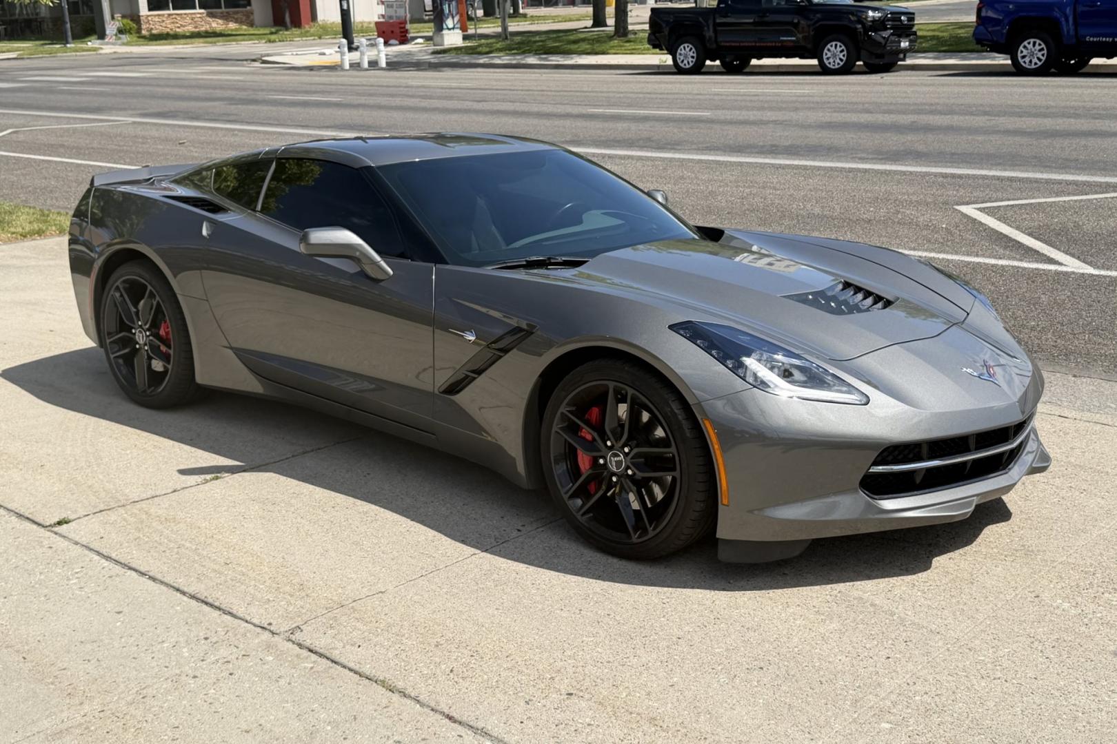 2015 Shark Grey /Gray Chevrolet Corvette Stingray 3LT Z51 (1G1YM2D70F5) with an V8 6.2 Liter engine, Automatic 8 Speed transmission, located at 2304 W. Main St., Boise, ID, 83702, (208) 342-7777, 43.622105, -116.218658 - 2015 Chevrolet Corvette Stingray 3LT Z51! - Photo#24
