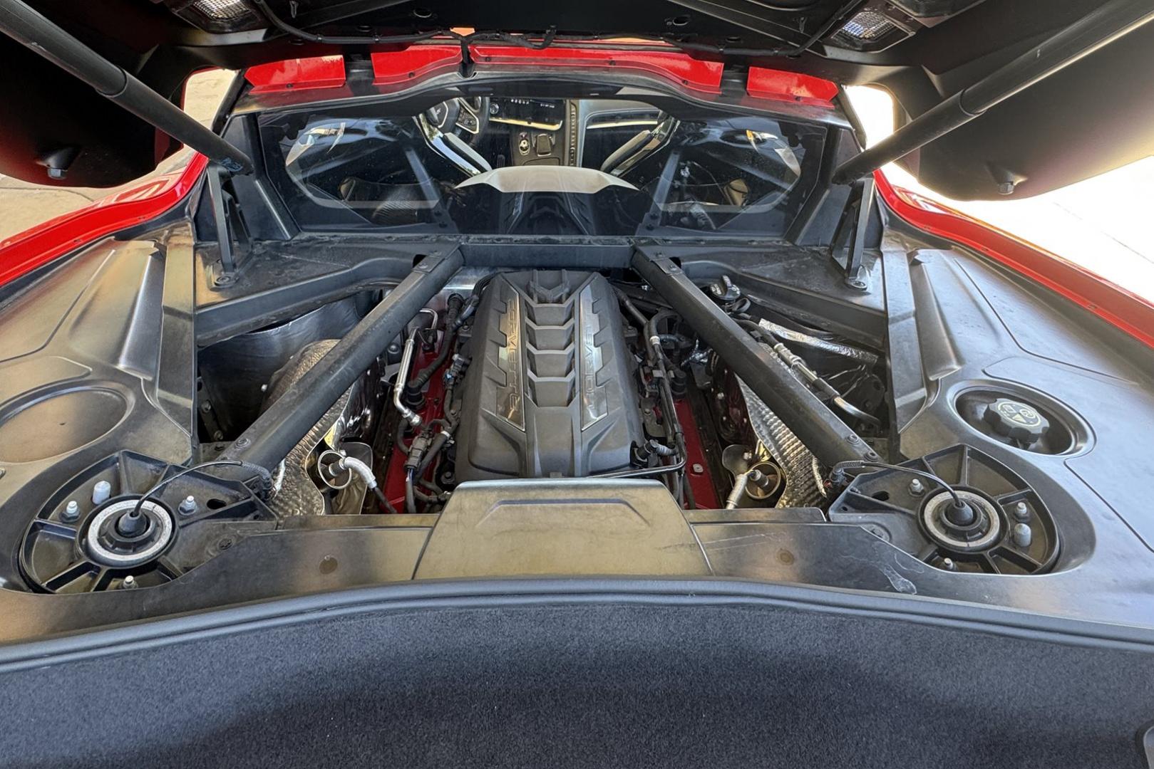 2022 Torch Red /Black Chevrolet Corvette Stingray 2LT Z51 (1G1YB2D4XN5) with an V8 6.2 Liter engine, Automatic 8 Speed transmission, located at 2304 W. Main St., Boise, ID, 83702, (208) 342-7777, 43.622105, -116.218658 - Well Optioned C8 With Lift! - Photo#24