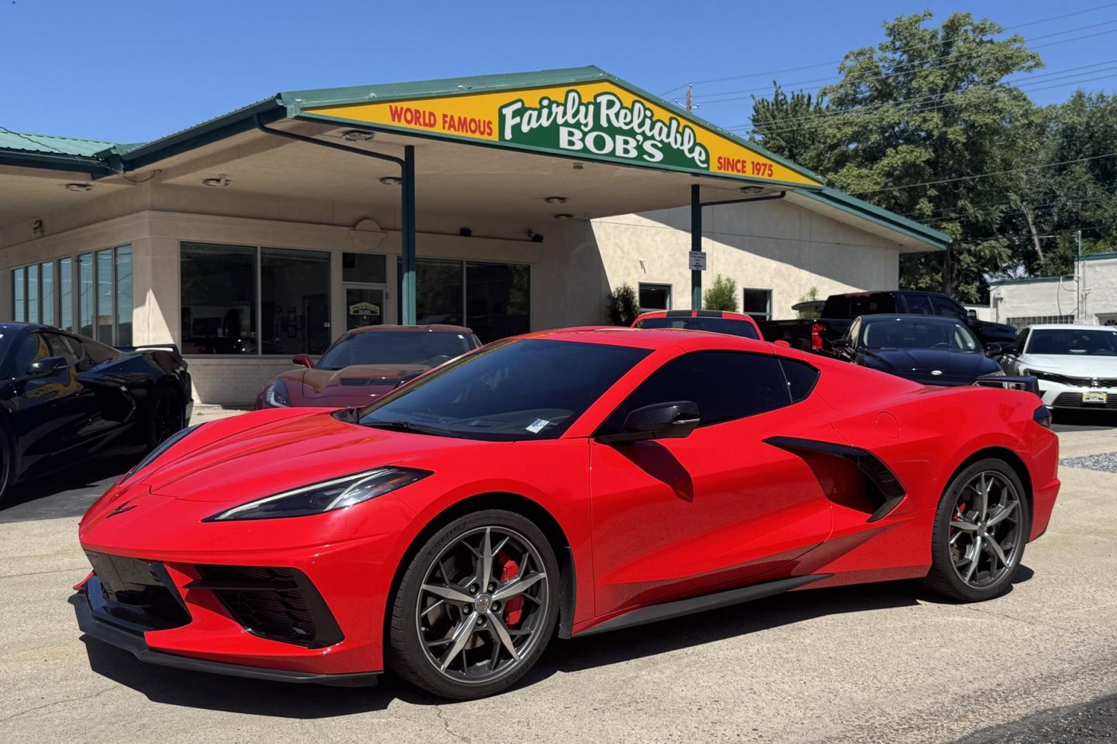 2022 Torch Red /Black Chevrolet Corvette Stingray 2LT Z51 (1G1YB2D4XN5) with an V8 6.2 Liter engine, Automatic 8 Speed transmission, located at 2304 W. Main St., Boise, ID, 83702, (208) 342-7777, 43.622105, -116.218658 - Well Optioned C8 With Lift! - Photo#25