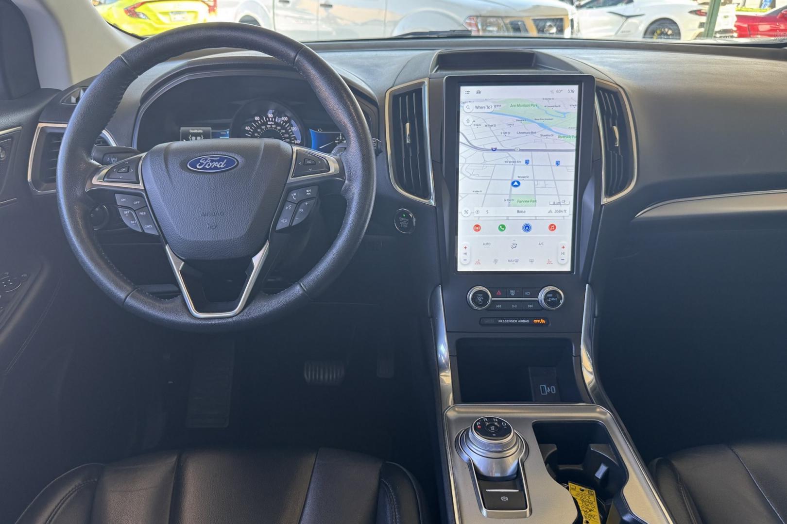 2022 Carbonized Gray Metallic /Black Ford Edge Titanium (2FMPK4K91NB) with an 4 Cyl 2.0 Liter Turbo engine, Automatic 8 Speed transmission, located at 2304 W. Main St., Boise, ID, 83702, (208) 342-7777, 43.622105, -116.218658 - Highly Optioned! Smooth Ride! All Wheel Drive! - Photo#21