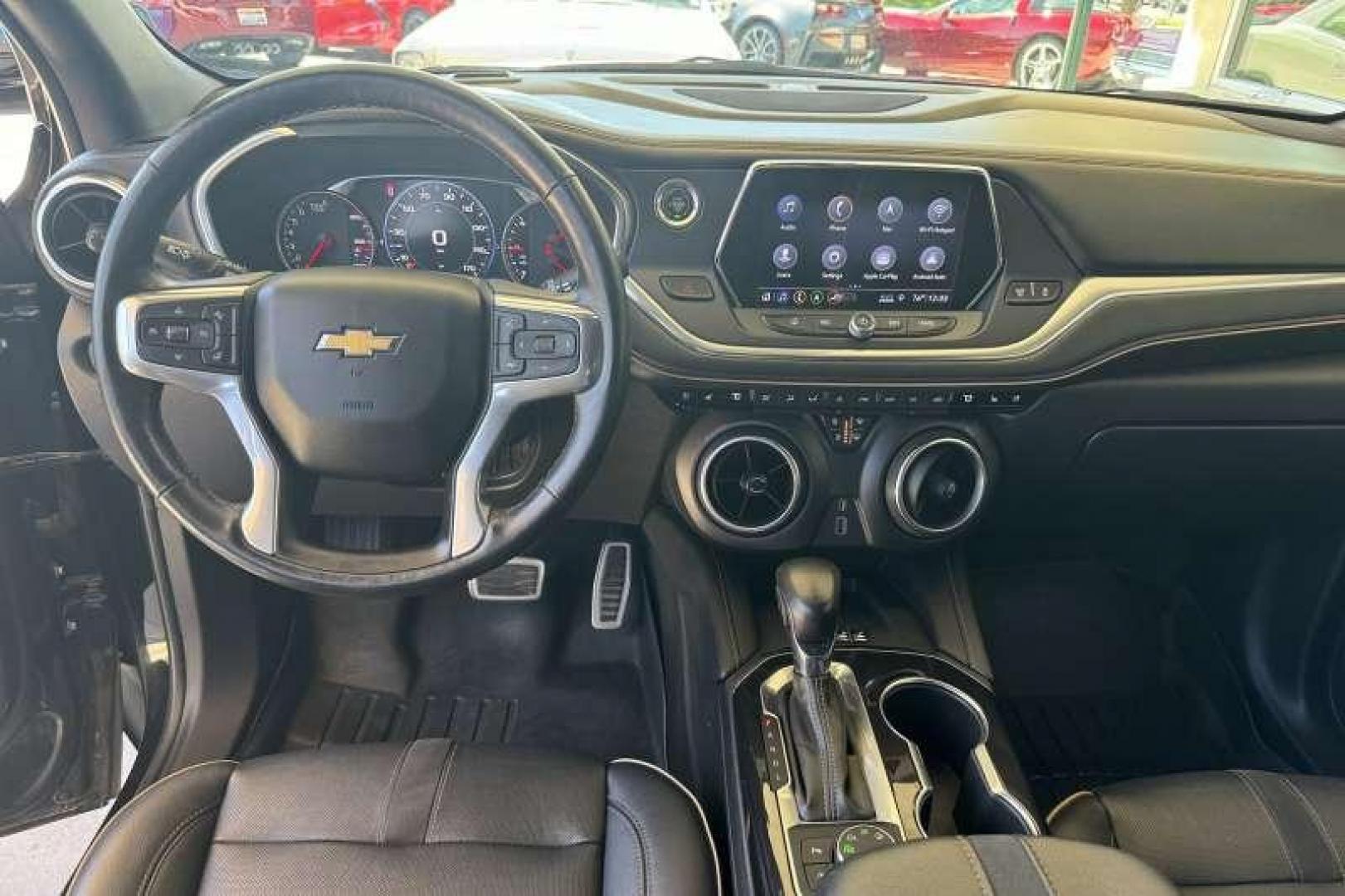 2019 Black /Black Chevrolet Blazer Premier (3GNKBKRS0KS) with an V6 3.6 Liter engine, Automatic 9 Speed transmission, located at 2304 W. Main St., Boise, ID, 83702, (208) 342-7777, 43.622105, -116.218658 - Black On Black And Clean! - Photo#8