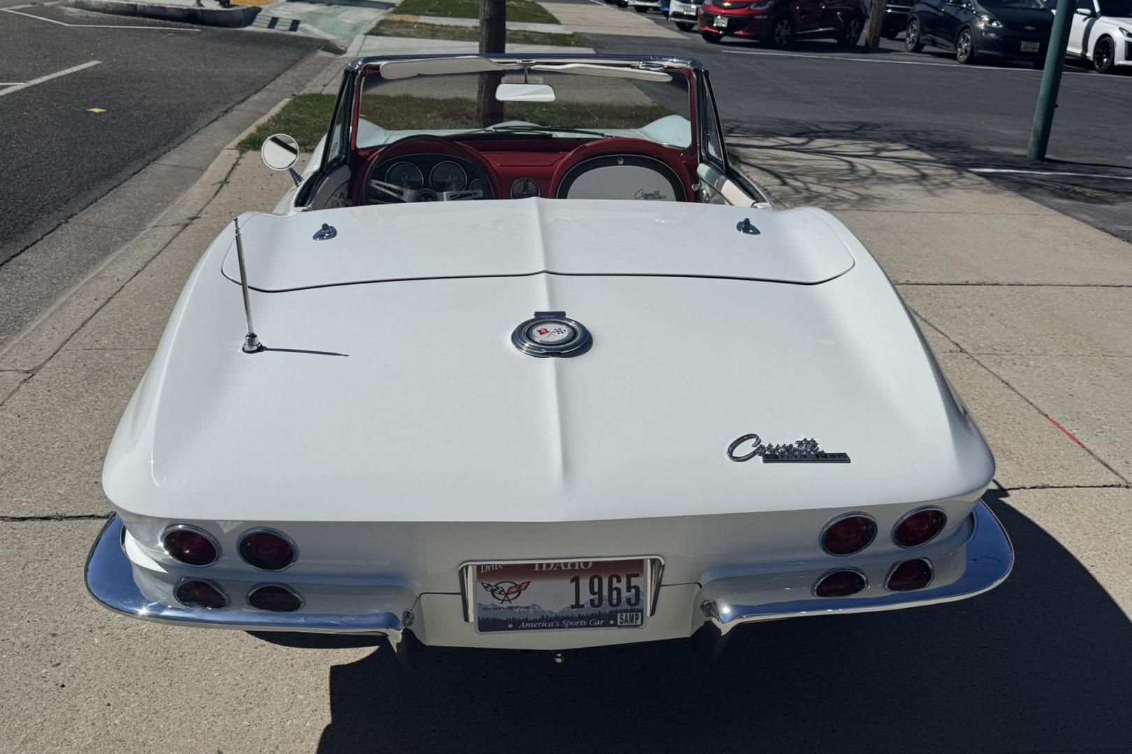 1965 White /White Chevrolet Corvette Convertible (19475S11322) with an V8 327 engine, 4 Speed transmission, located at 2304 W. Main St., Boise, ID, 83702, (208) 342-7777, 43.622105, -116.218658 - 1965 CHEVROLET - Photo#1